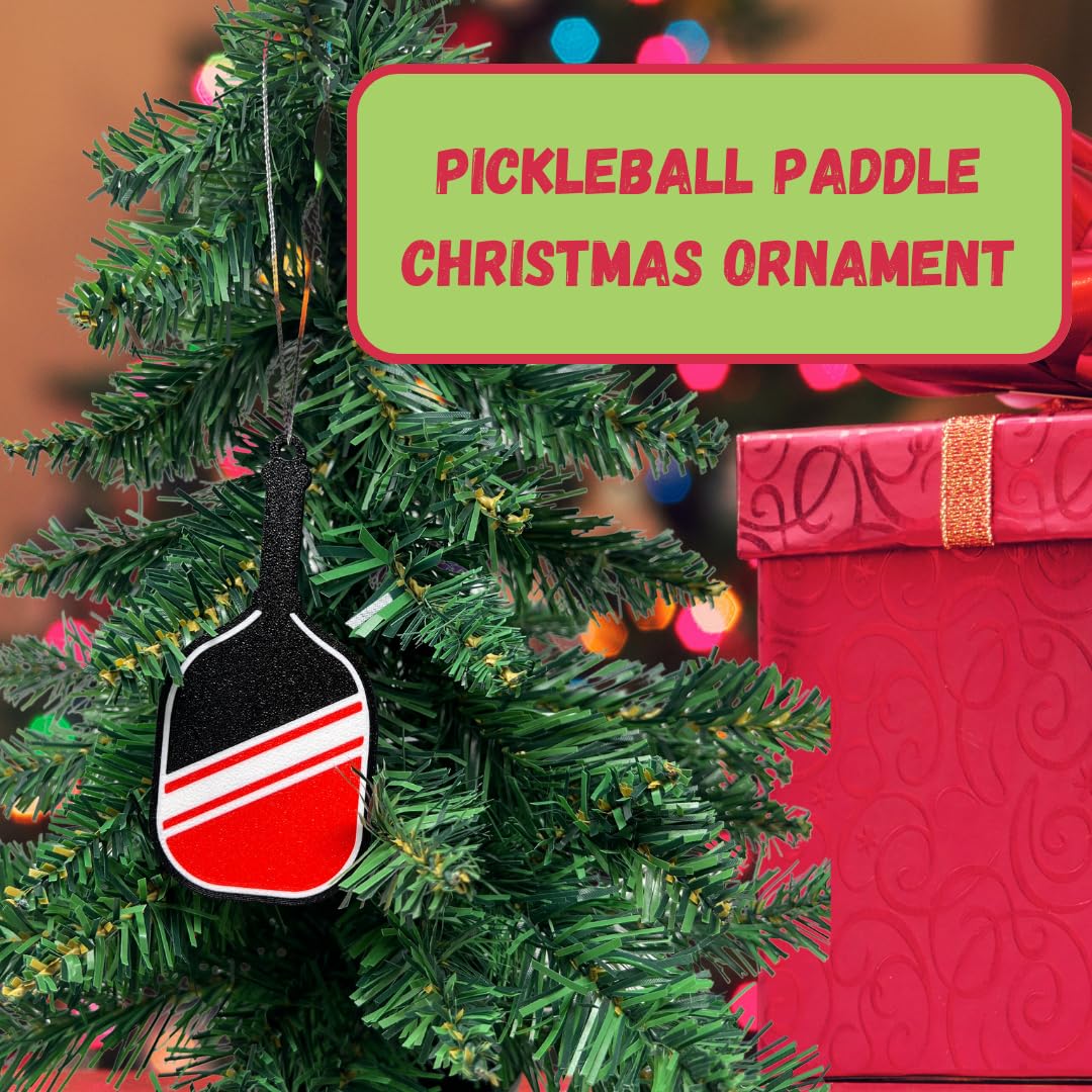 Pickleball Paddle Christmas Ornament | Perfect Holiday Ornament for Pickleball Fans | Made in USA