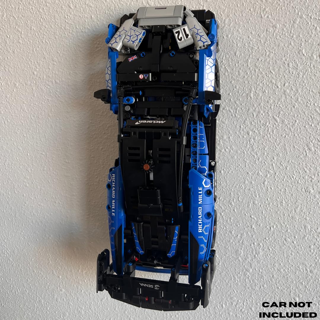 Collectible Car Wall Mount Compatible with Lego Technic Lamborghini Huracán Tecnica 42161 | Vertical Chassis Wall Mount Car Display with Screw | Made in USA