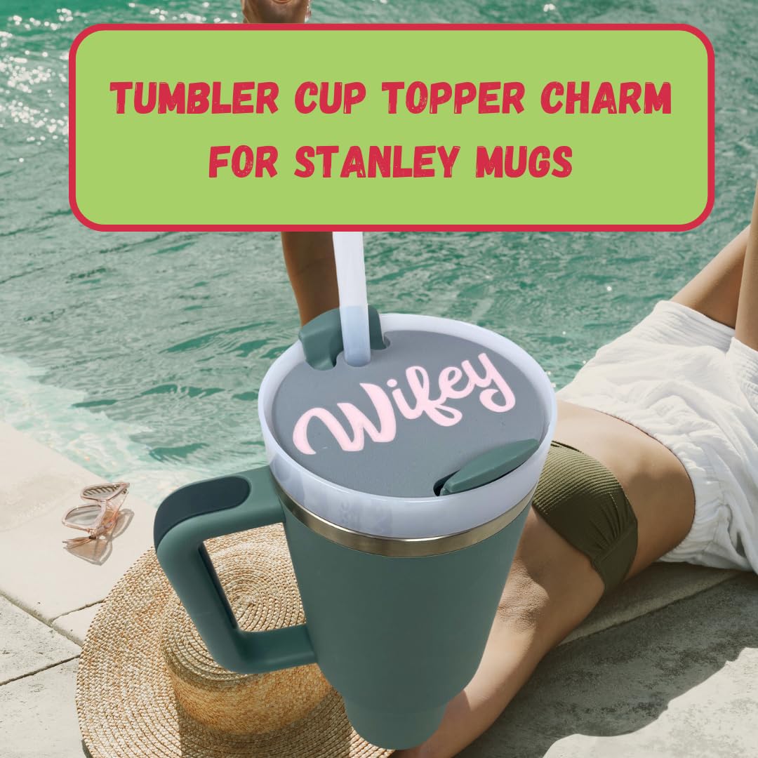 BAGLETS - Topper Charms Compatible with Stanley Cups | Customize Tumblers with Cute Charms | Easily Removable & Interchangeable | Made in USA