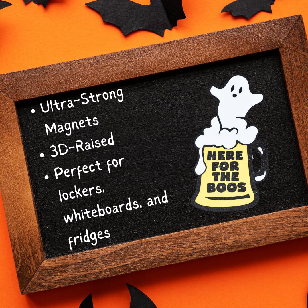 Halloween Decorative Fridge Magnets | Perfect Spooky Halloween Party Decorations | Made in USA