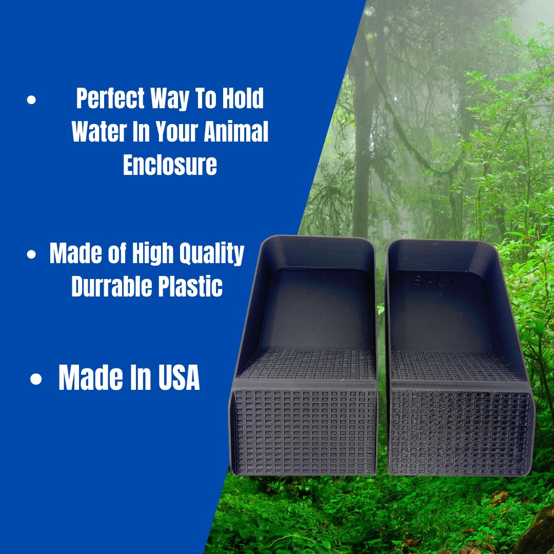 Chatelet Hermit Crab, Lizard, Turtle, Amphibian XL Watering Pool | Platform Pool Accessory with Access Ramp for Pet Habitats | 9.75" x 5" | Made in USA X-Large