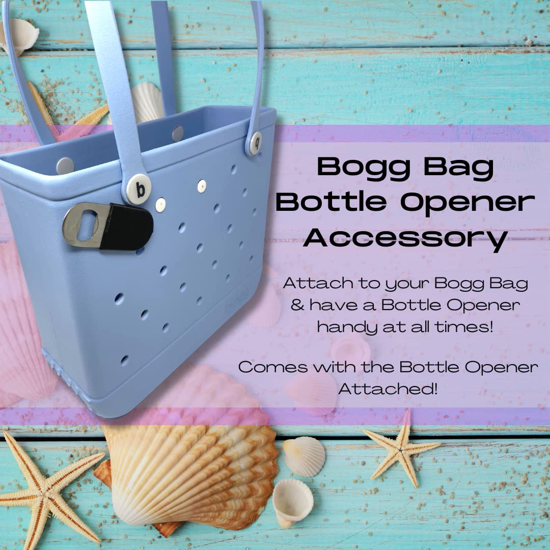 BogLets - Bottle Opener Charm Accessory Compatible with Bogg Bags - Keep a Bottle Opener Handy with your Tote Bag