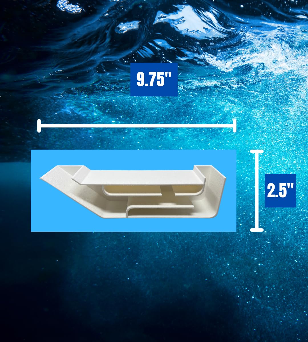 Chatelet REEFSHAPE Aquarium X-Large Underground Tunnel | Fish & Shrimp Hideout for Aquariums | Unique Underground Viewing Tunnel | 9.75" X 2.5" | Made in USA XL