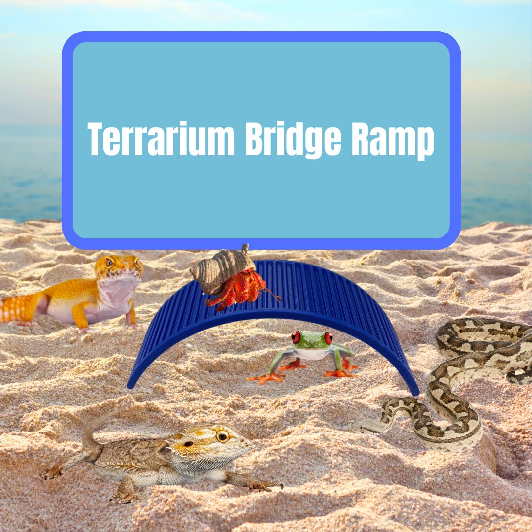 Climbing Bridge for Hermit Crabs, Lizards, Amphibians, Reptiles Terrariums | Toy Bridge Decor for Climbing & Exploring | Made in USA
