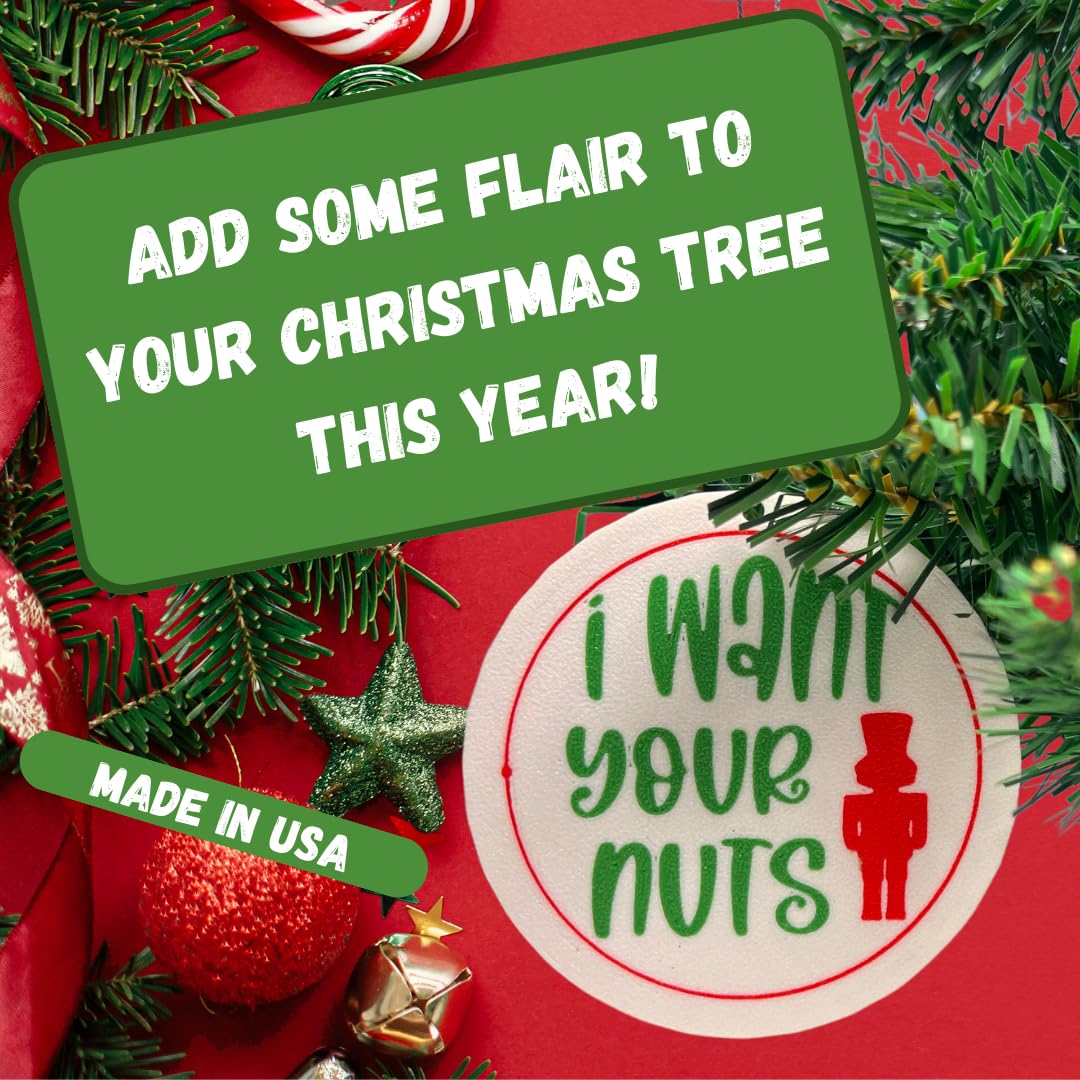 Funny Gag Gift Christmas Ornament | Perfect Dirty Santa Gift Holiday Ornament | Made in USA