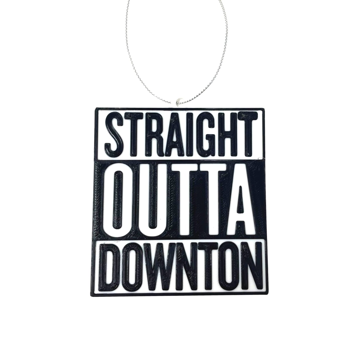 Straight Outta Downton Abbey Christmas Ornament - Christmas Decorative Holiday Ornament for TV Show Fans - Made in The USA