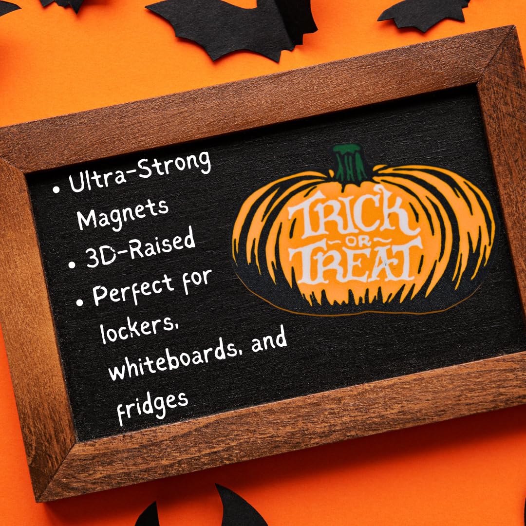 Halloween Decorative Fridge Magnets | Perfect Spooky Halloween Party Decorations | Made in USA