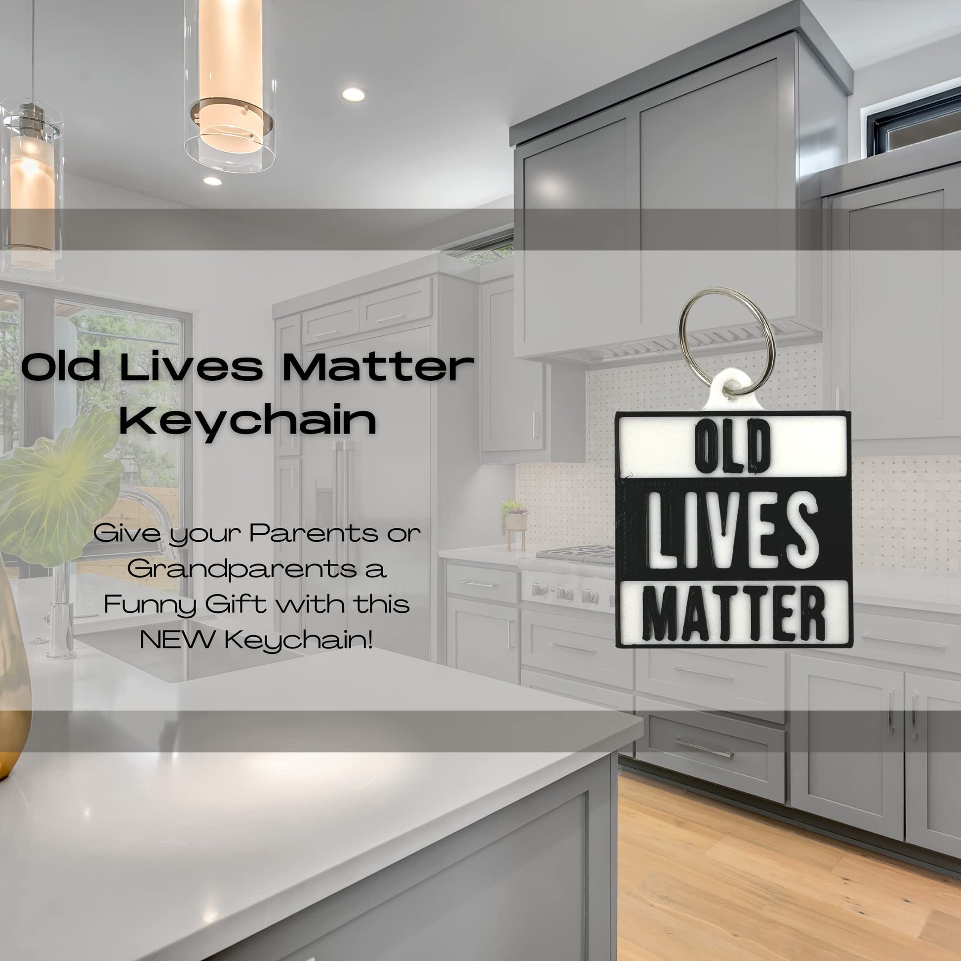 Funny Old Lives Matter Refrigerator Magnet - Raise Awareness and Show Support for Aging Population - Made in USA!