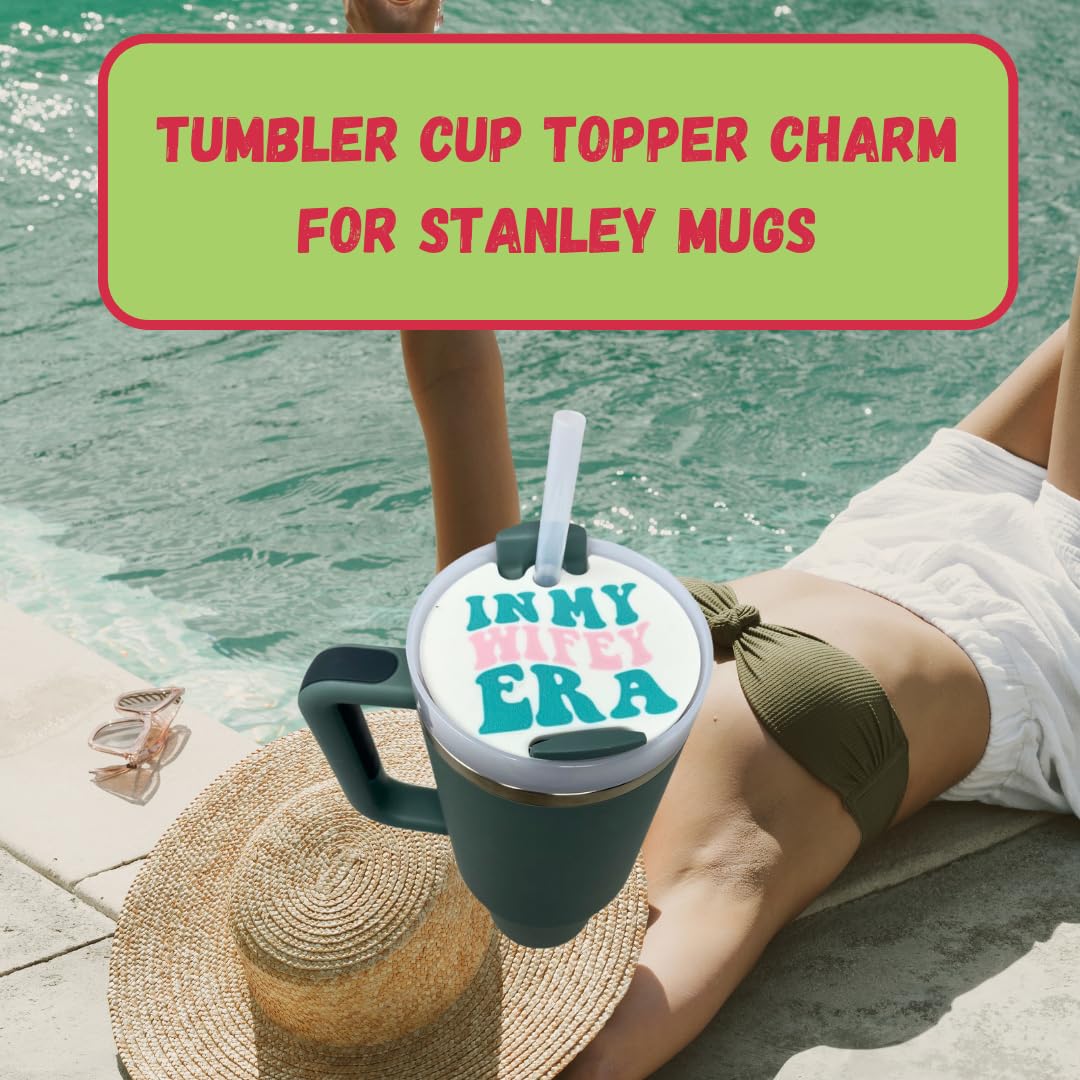 BAGLETS - In My Era Topper Charms Compatible with Stanley Cups | Customize Tumblers with Cute Charms | Easily Removable & Interchangeable | Made in USA