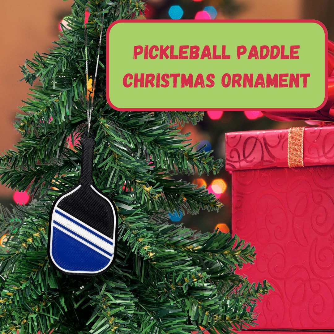 Pickleball Paddle Christmas Ornament | Perfect Holiday Ornament for Pickleball Fans | Made in USA