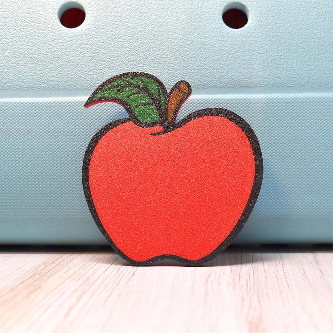FRESHe Baglets - Teacher Charms - Decorative Charms for Tote Bags - Compatible with Bogg Bags, Simply Southern and other Tote Bags Apple