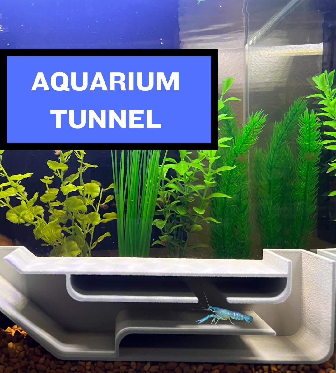 Chatelet REEFSHAPE Aquarium X-Large Underground Tunnel | Fish & Shrimp Hideout for Aquariums | Unique Underground Viewing Tunnel | 9.75" X 2.5" | Made in USA XL