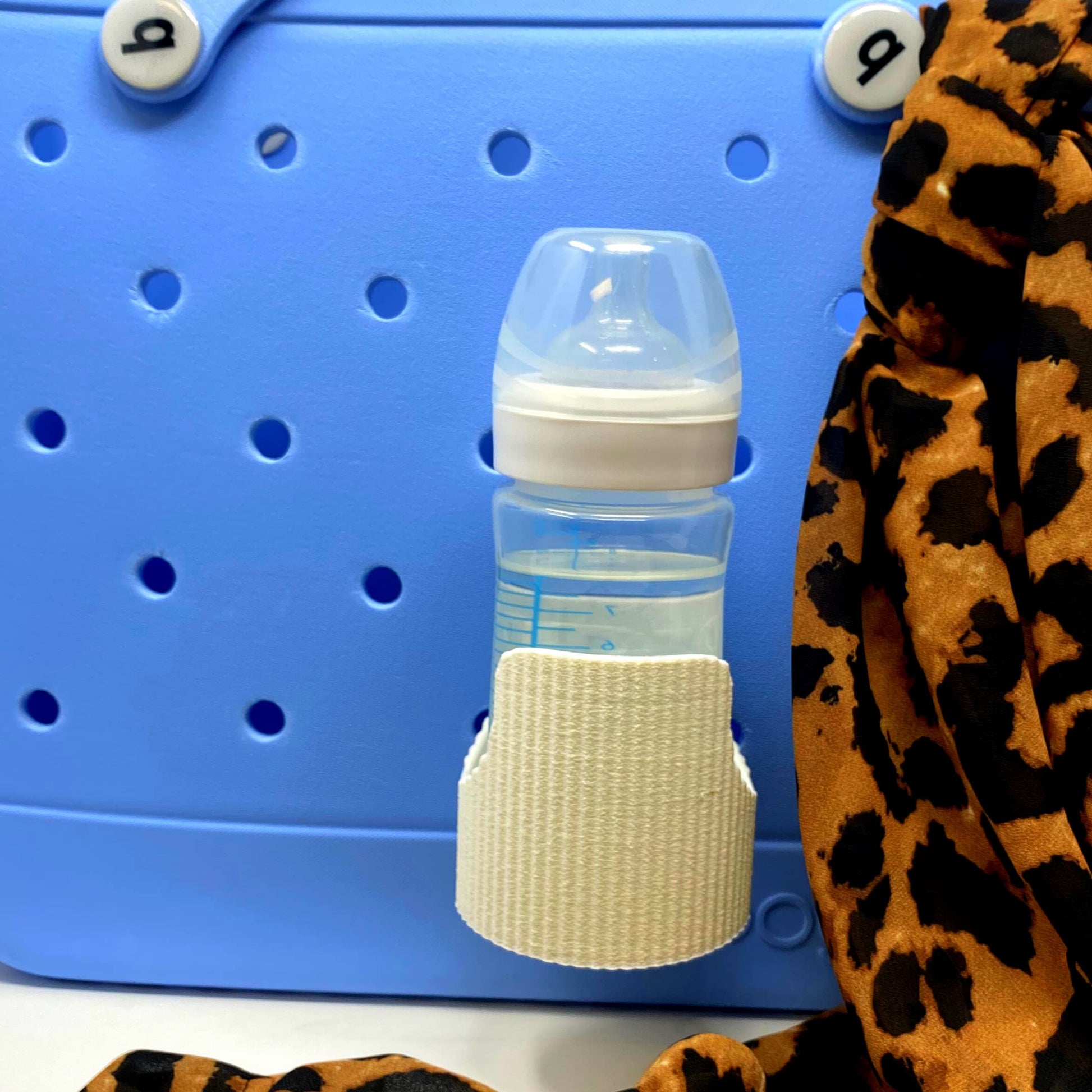 Boglets PREMIUM - Bottle Holder Accessories - Premium Collection - Compatible with Bogg Bag, Simply Southern & other Tote Bags - Decorative Accessories & Organizers - Made in USA - White