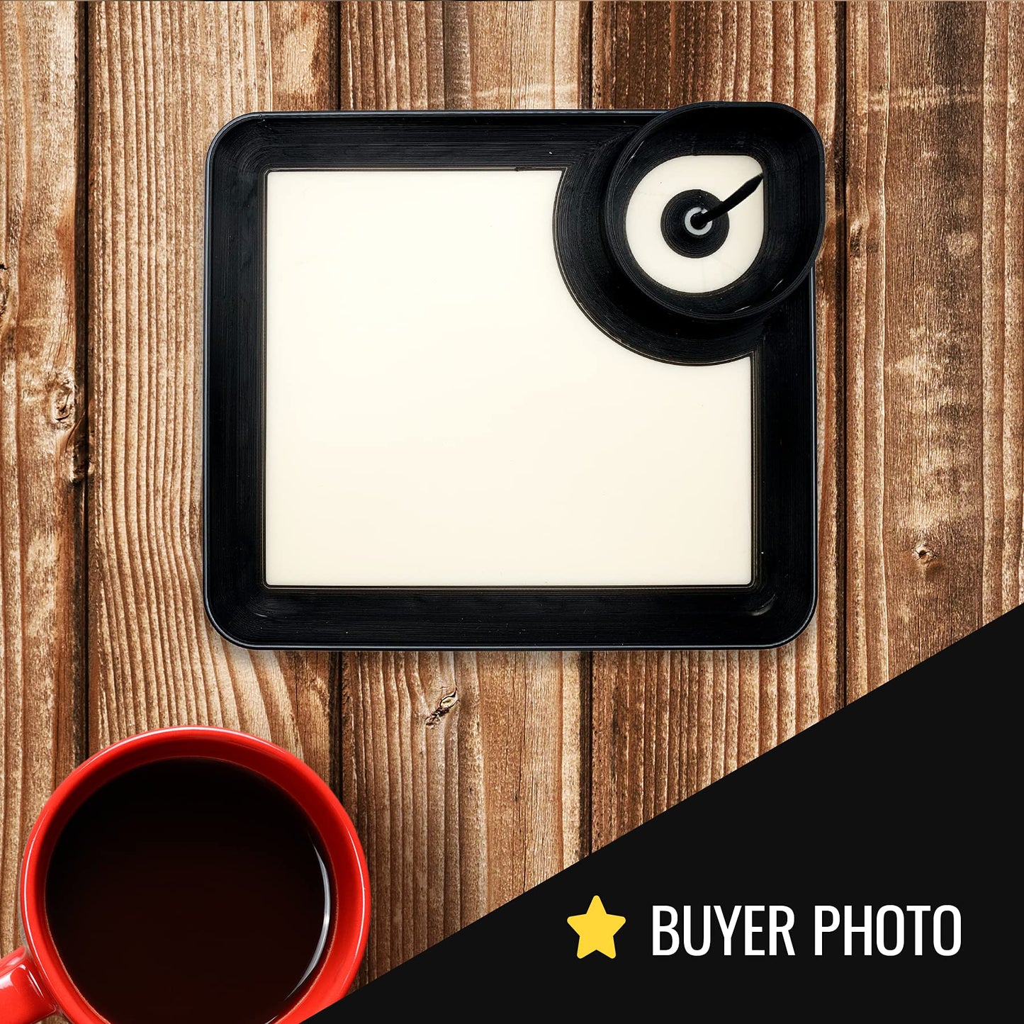 Glow in the Dark Ashtray and Rolling Tray Combo - Perfect Sized Ashtray and Rolling Tray with Replaceable & Detachable Cleaner Heads for Easy Storage & Travel