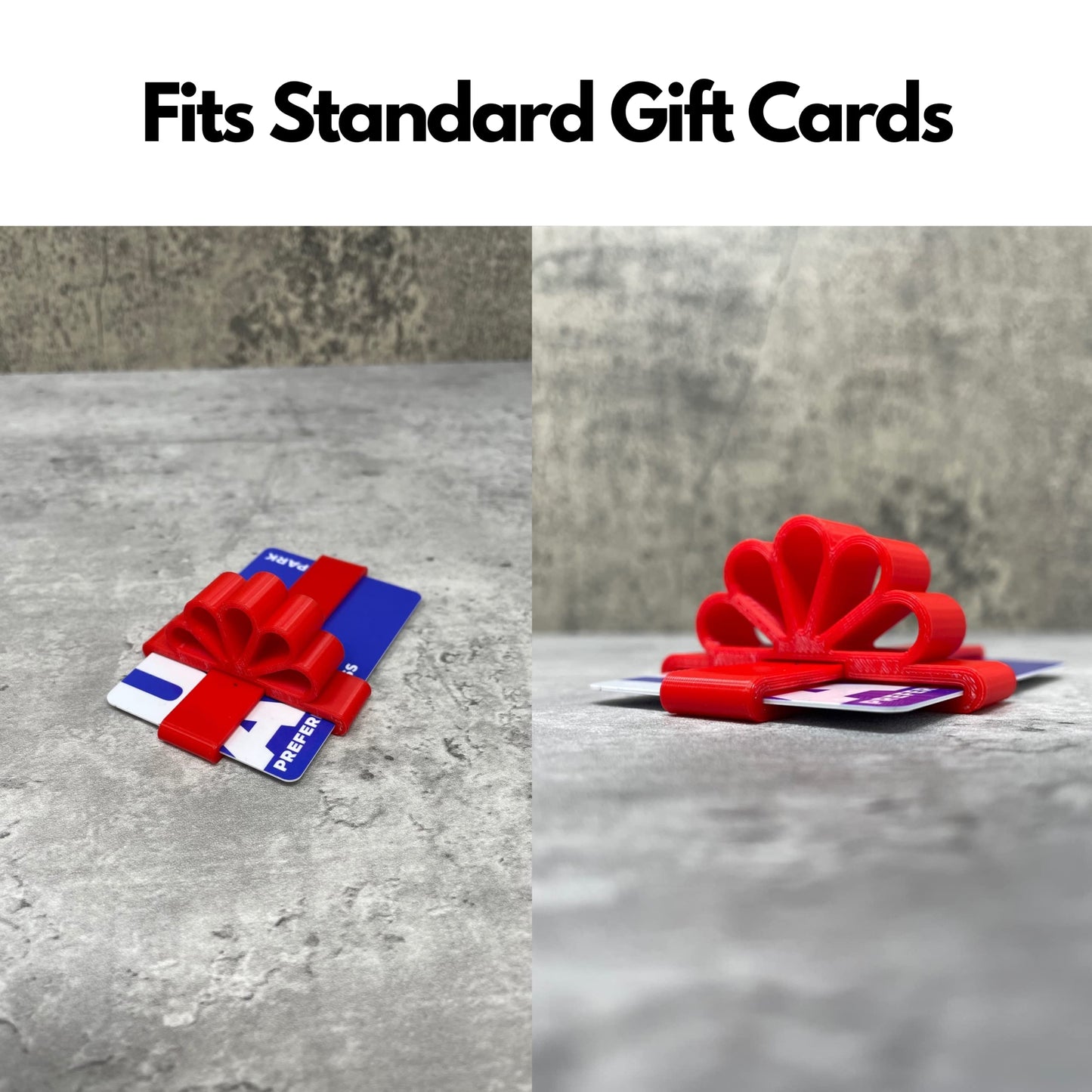 Gift Card Red Bow Wrapper - Add Some Flare To Your Gifts This Holiday Season - Holds Standard Gift Cards