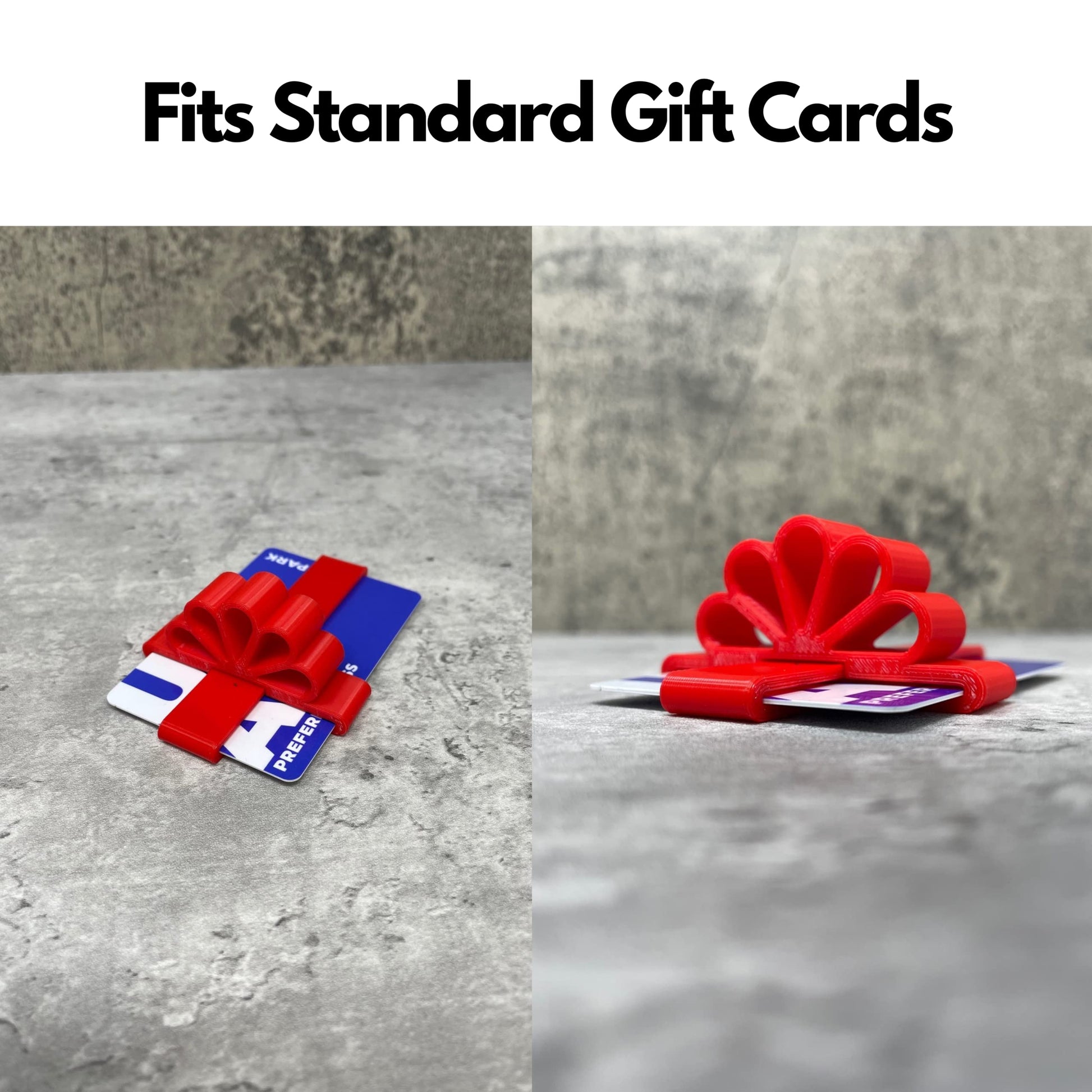 Gift Card Red Bow Wrapper - Add Some Flare To Your Gifts This Holiday Season - Holds Standard Gift Cards