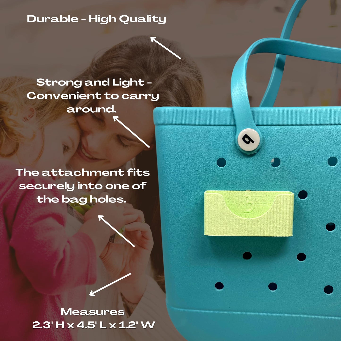 Boglets PREMIUM - Wallet Holder Accessories - Premium Collection - Compatible with Bogg Bag, Simply Southern & other Tote Bags - Decorative Accessories & Organizers - Made in USA - Green