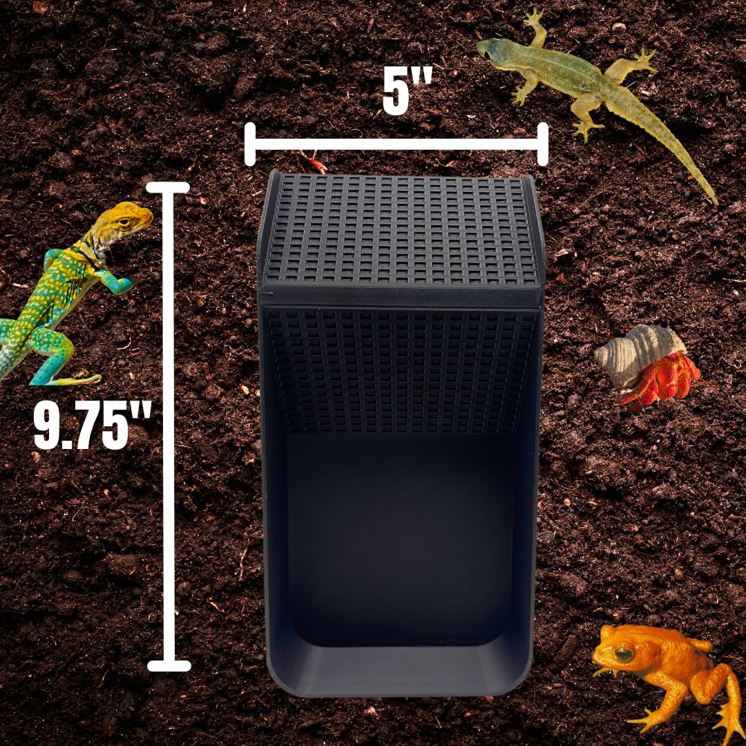 Chatelet Hermit Crab, Lizard, Turtle, Amphibian XL Watering Pool | Platform Pool Accessory with Access Ramp for Pet Habitats | 9.75" x 5" | Made in USA X-Large