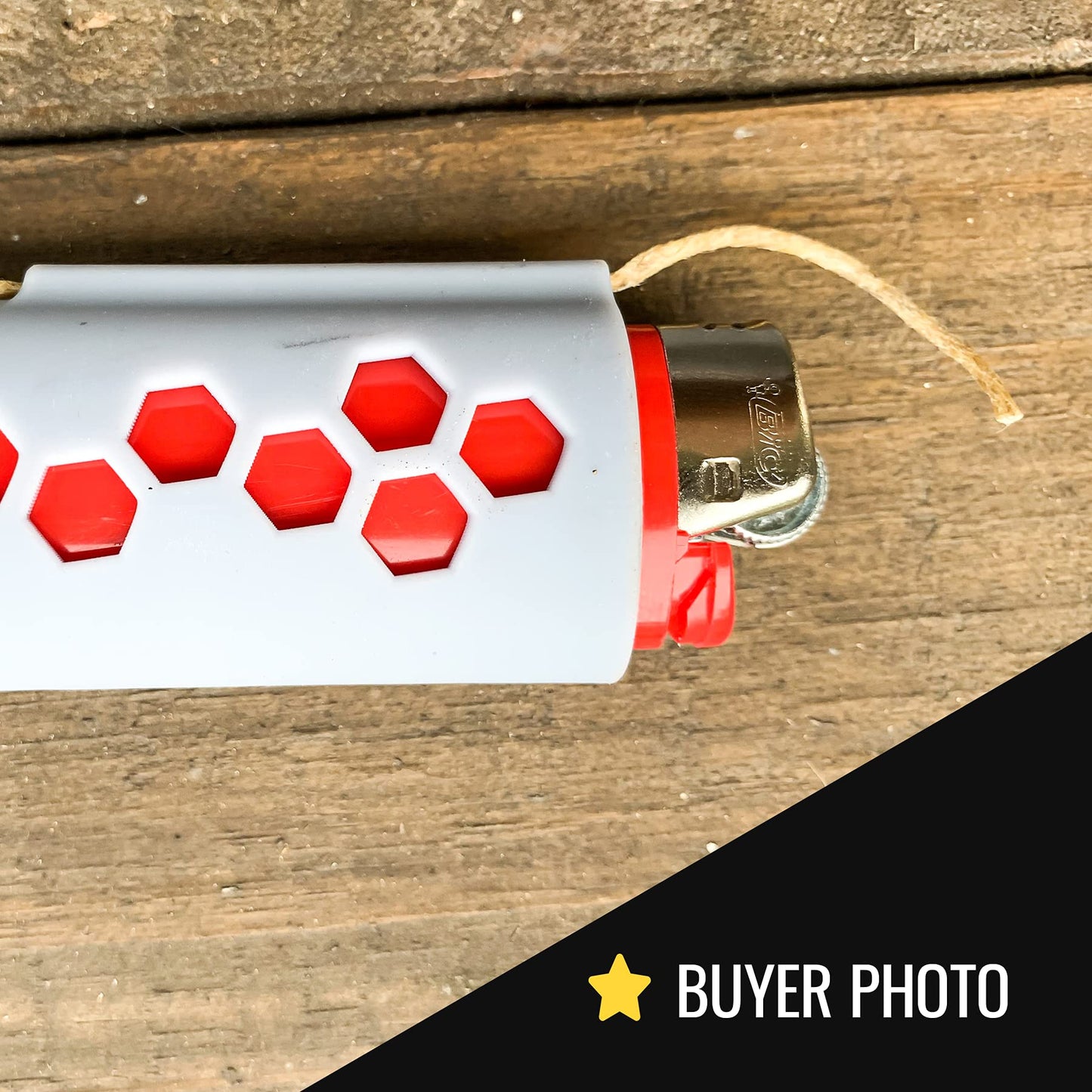 Hemp Wick Lighter Case - Fits Standard Lighters - Easy to Use Hemp Feeder for Slower & More Natural Flame…