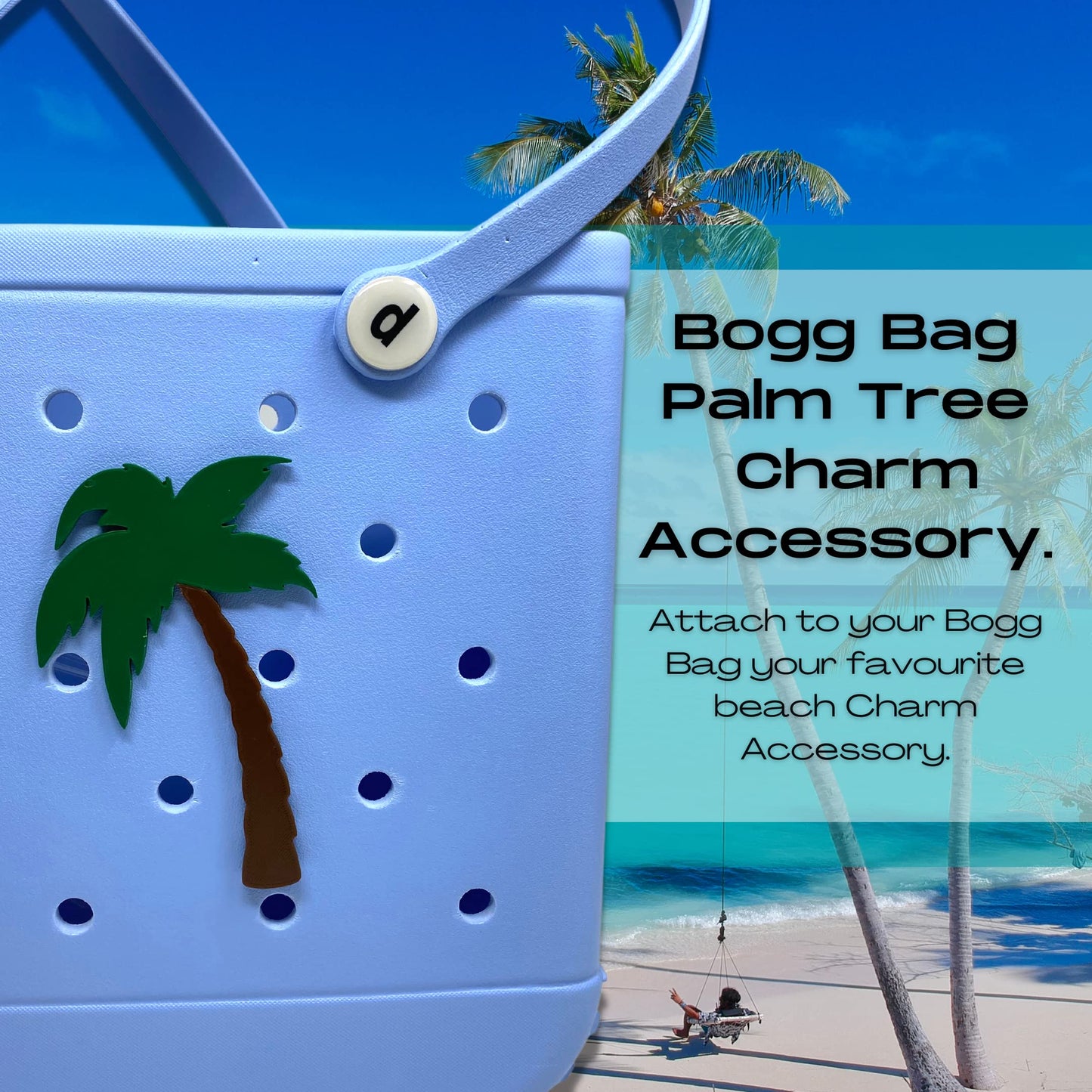 BOGLETS - Beach Charms for Rubber Beach Bags and Similar Tote Bags