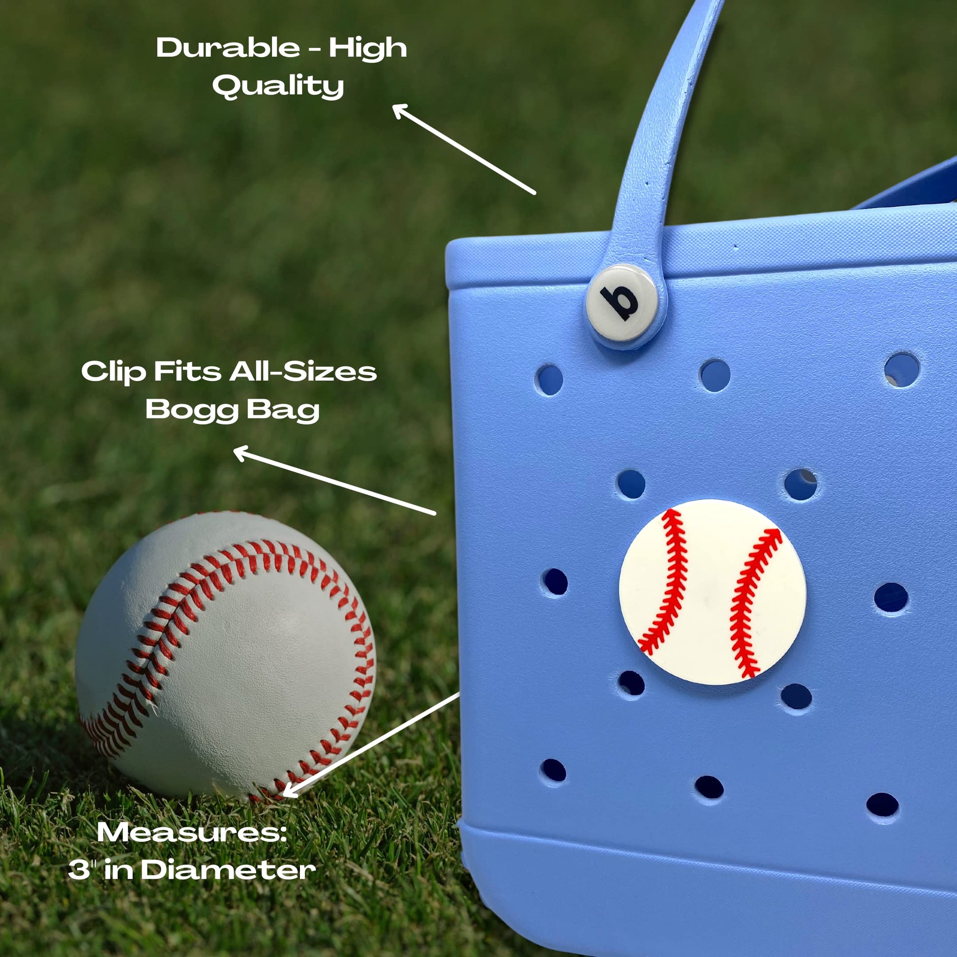 BOGLETS - Sport Charms for Rubber Beach Bags and Similar Tote Bags