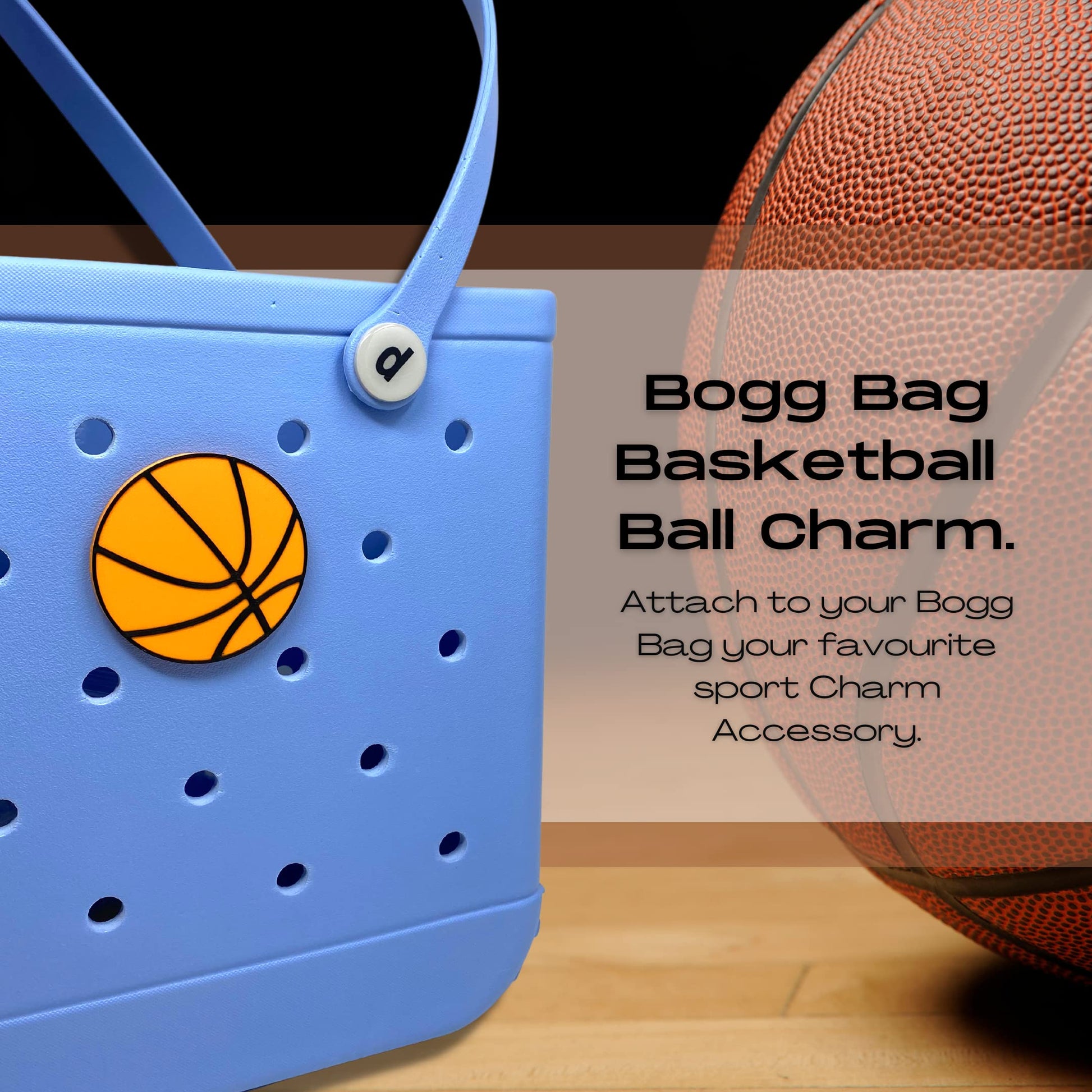 BOGLETS - Sport Charms for Rubber Beach Bags and Similar Tote Bags
