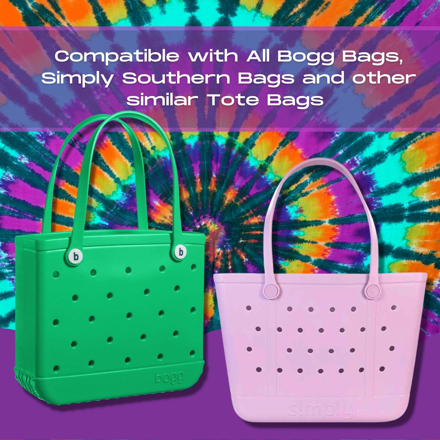 BOGLETS - Bogg Bag Carabiner Keys Holder Charm Accessory - Secure & Organize Your Keys or Other Valuables in Your Bogg Bag