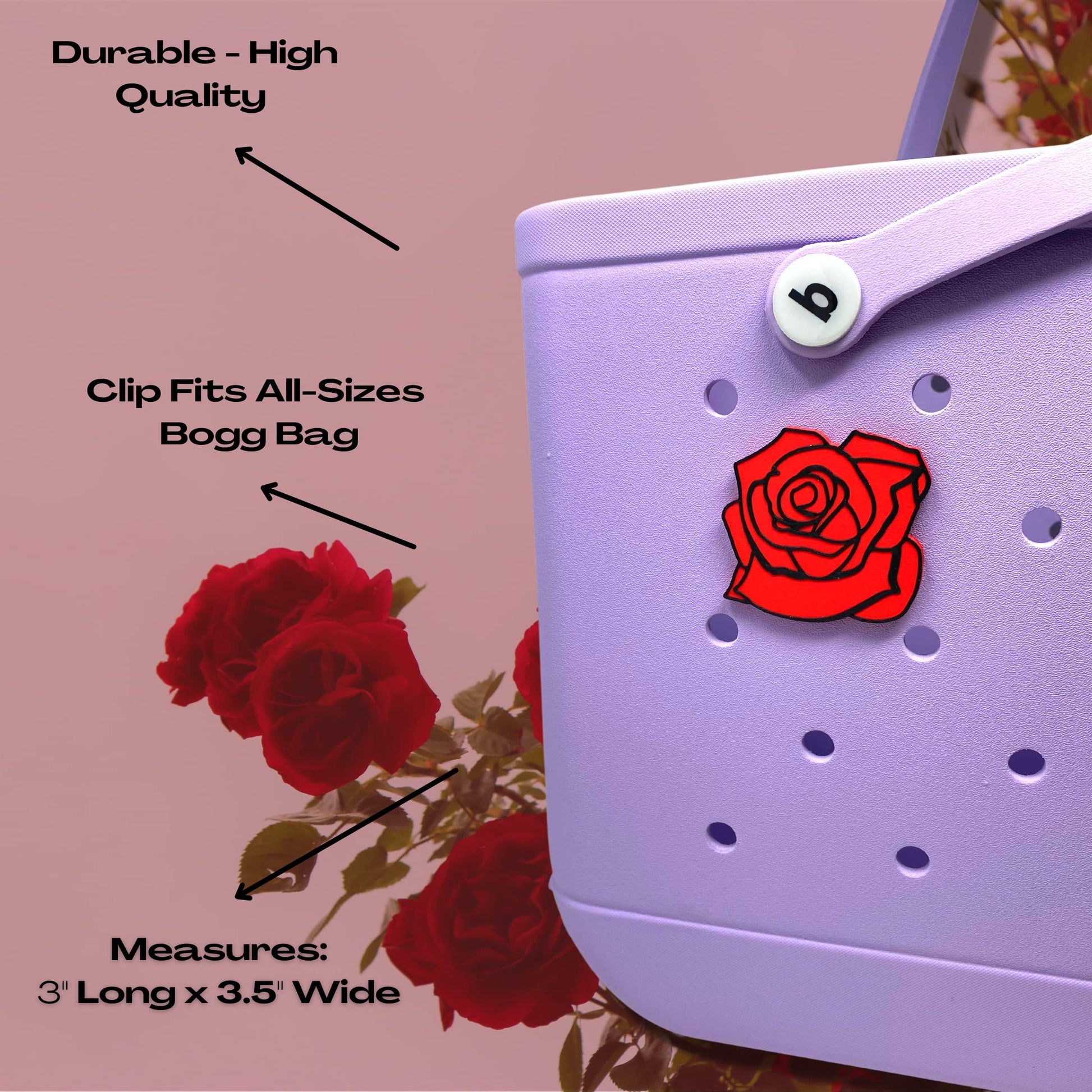 BOGLETS - Flower Charm Accessory Compatible with Bogg Bags - A Cute Decorative Charm Perfect for Customizing Your Bag