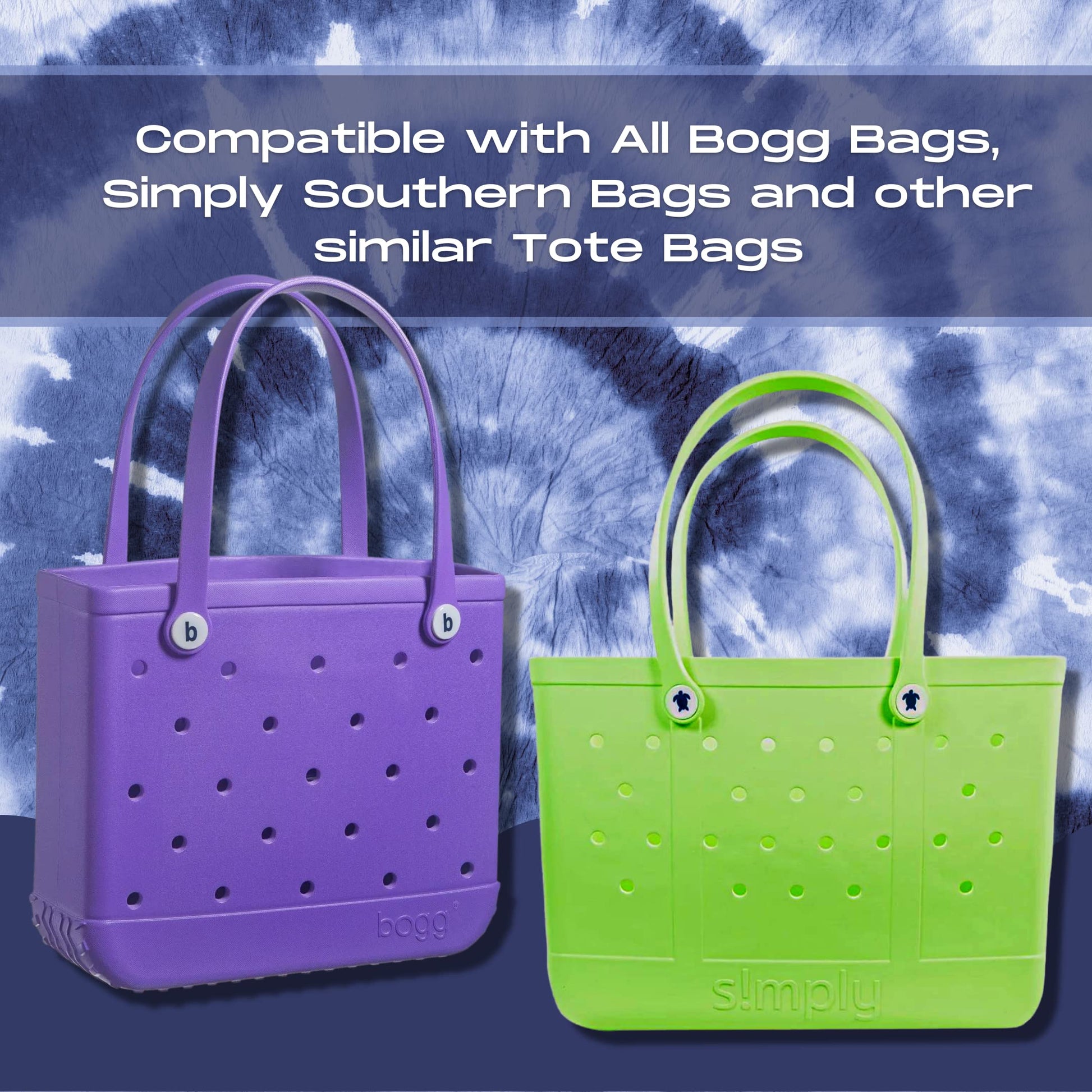 BOGLETS - Sport Charms for Rubber Beach Bags and Similar Tote Bags
