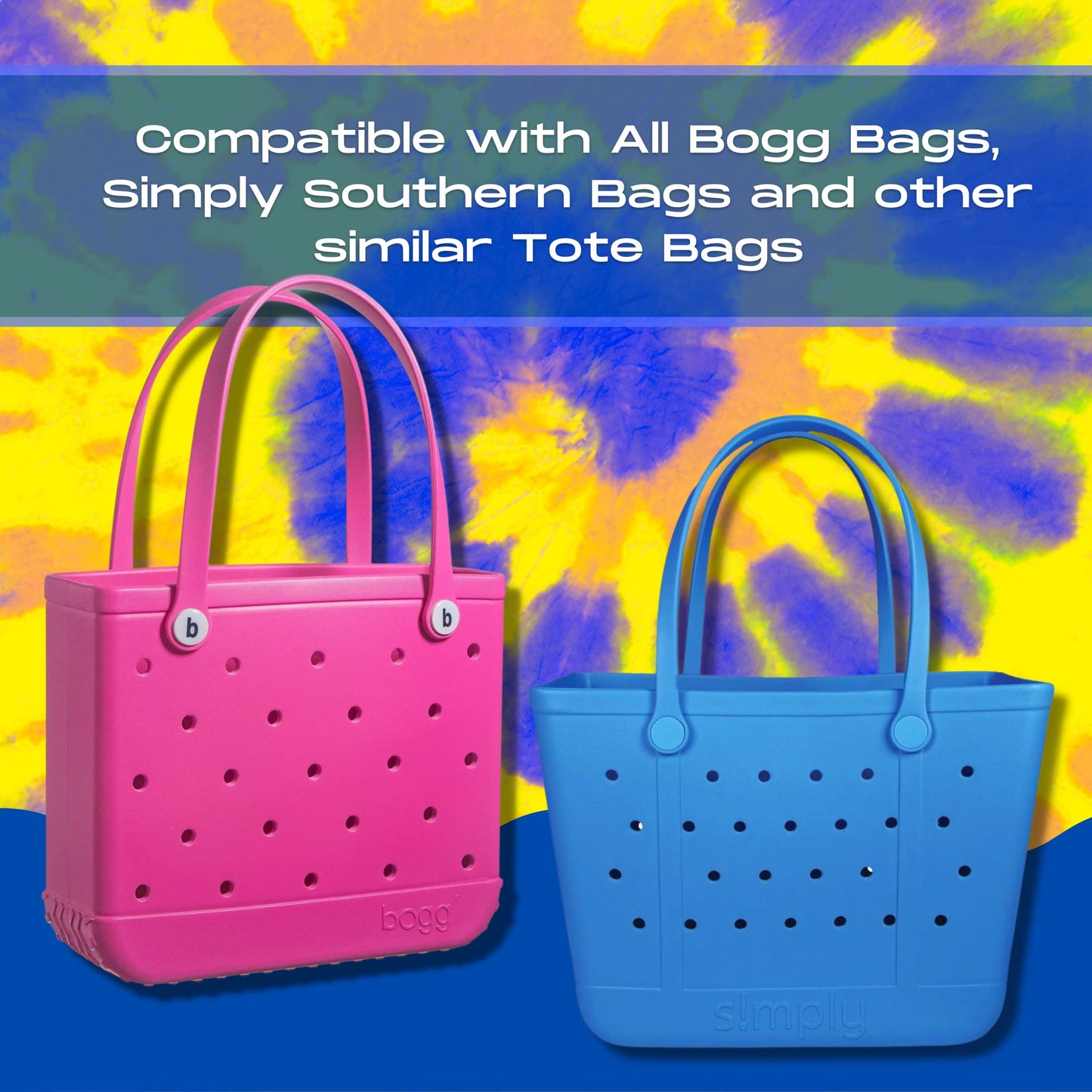 BOGLETS - Bogg Bag Carabiner Keys Holder Charm Accessory - Secure & Organize Your Keys or Other Valuables in Your Bogg Bag