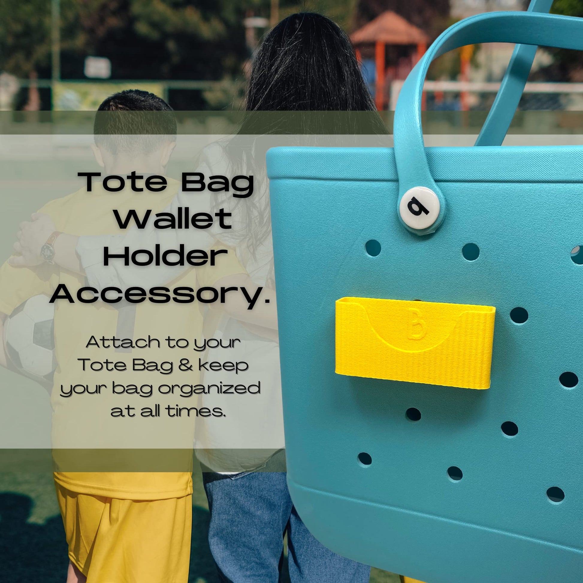 Boglets PREMIUM - Wallet Holder Accessories - Premium Collection - Compatible with Bogg Bag, Simply Southern & other Tote Bags - Decorative Accessories & Organizers - Made in USA - Yellow