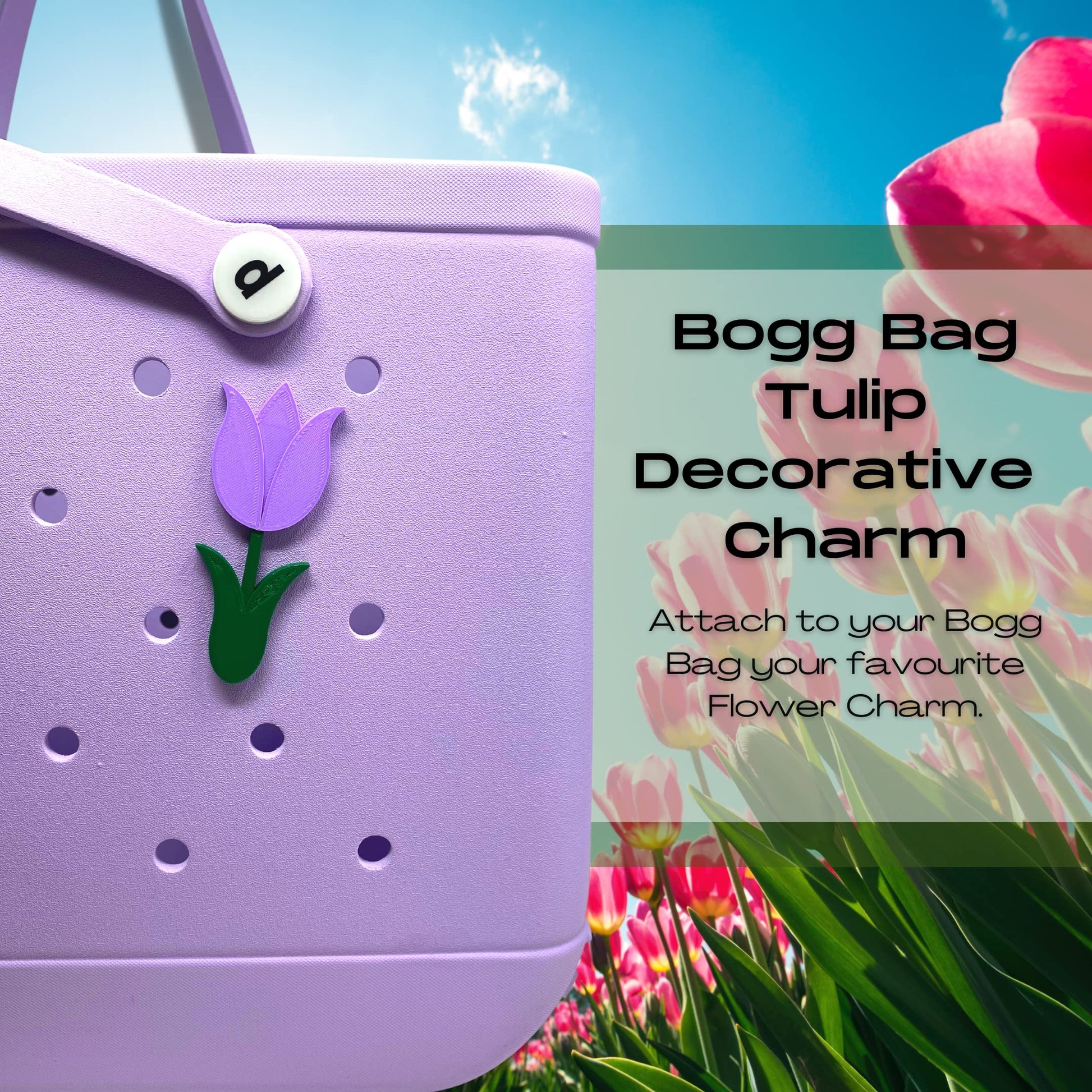 BOGLETS - Flower Charm Accessory Compatible with Bogg Bags - A Cute Decorative Charm Perfect for Customizing Your Bag