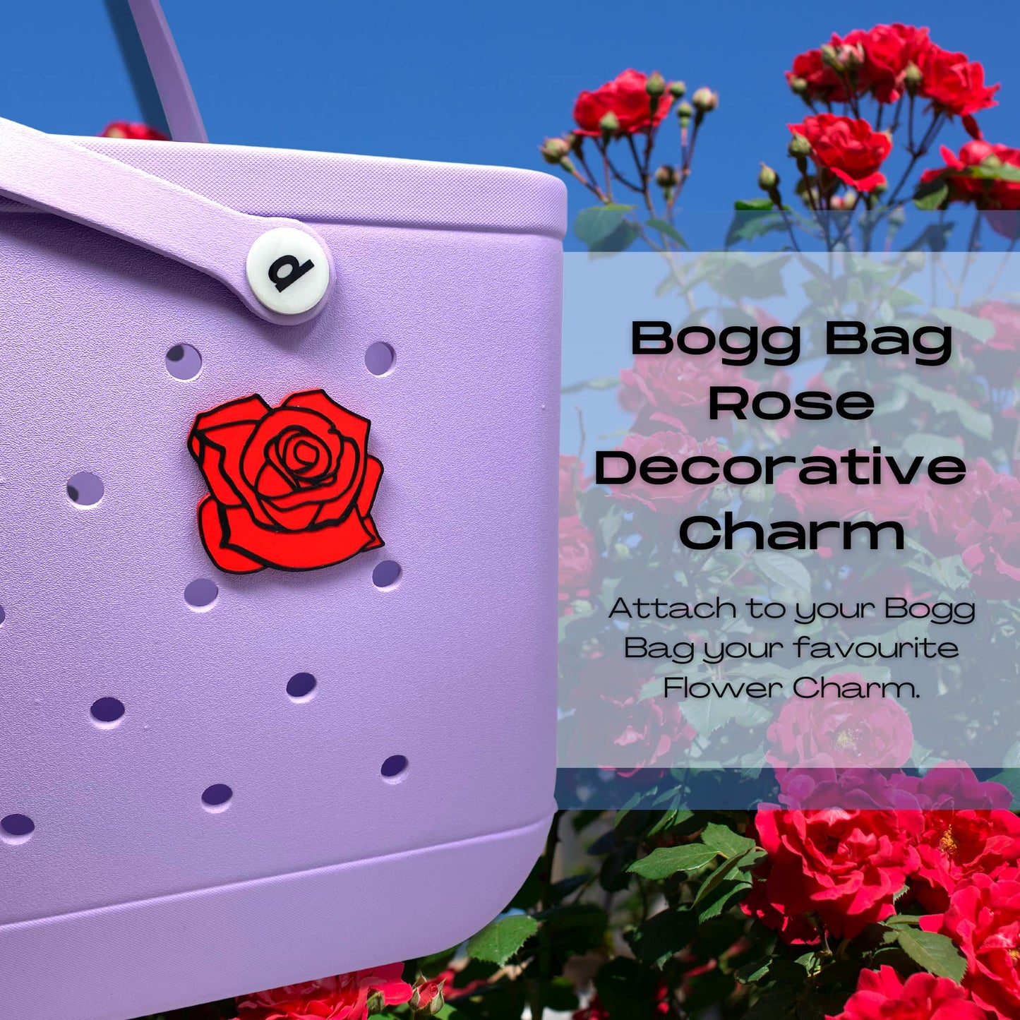 BOGLETS - Flower Charm Accessory Compatible with Bogg Bags - A Cute Decorative Charm Perfect for Customizing Your Bag