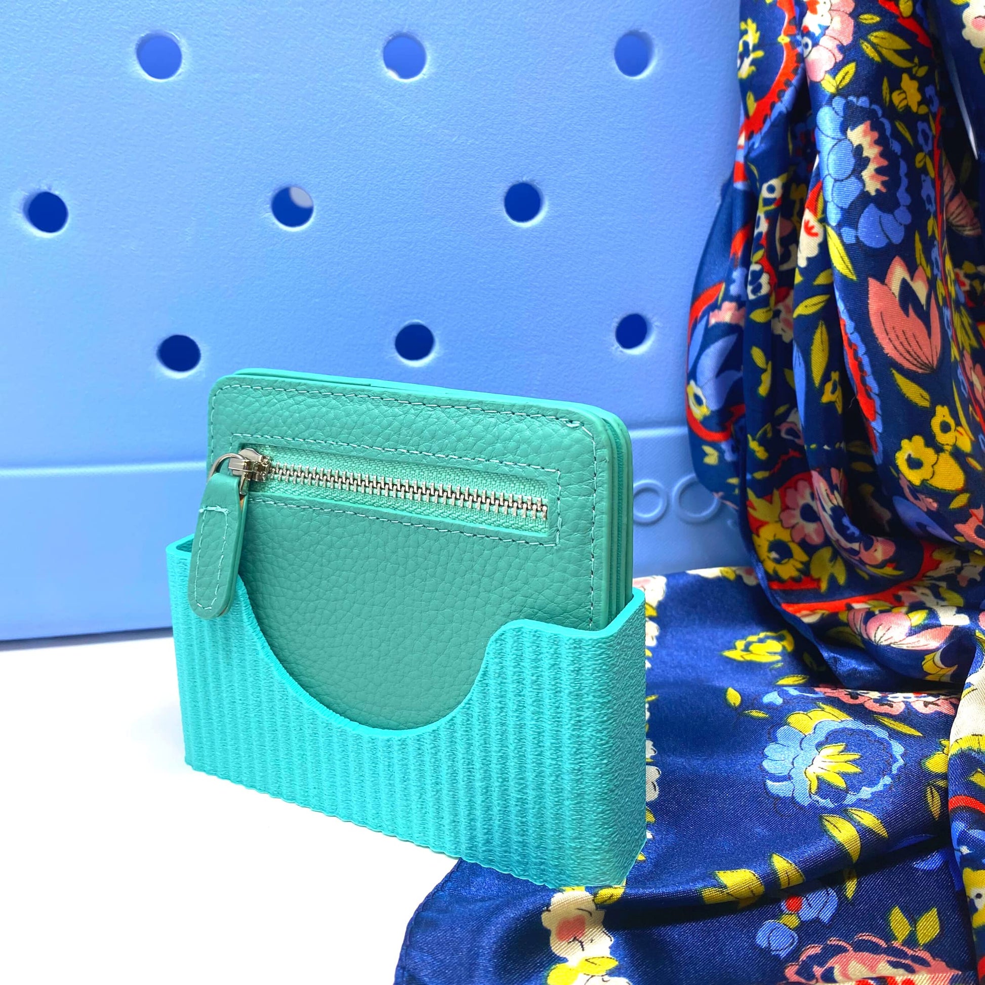 Boglets PREMIUM - Wallet Holder Accessories - Premium Collection - Compatible with Bogg Bag, Simply Southern & other Tote Bags - Decorative Accessories & Organizers - Made in USA - Teal