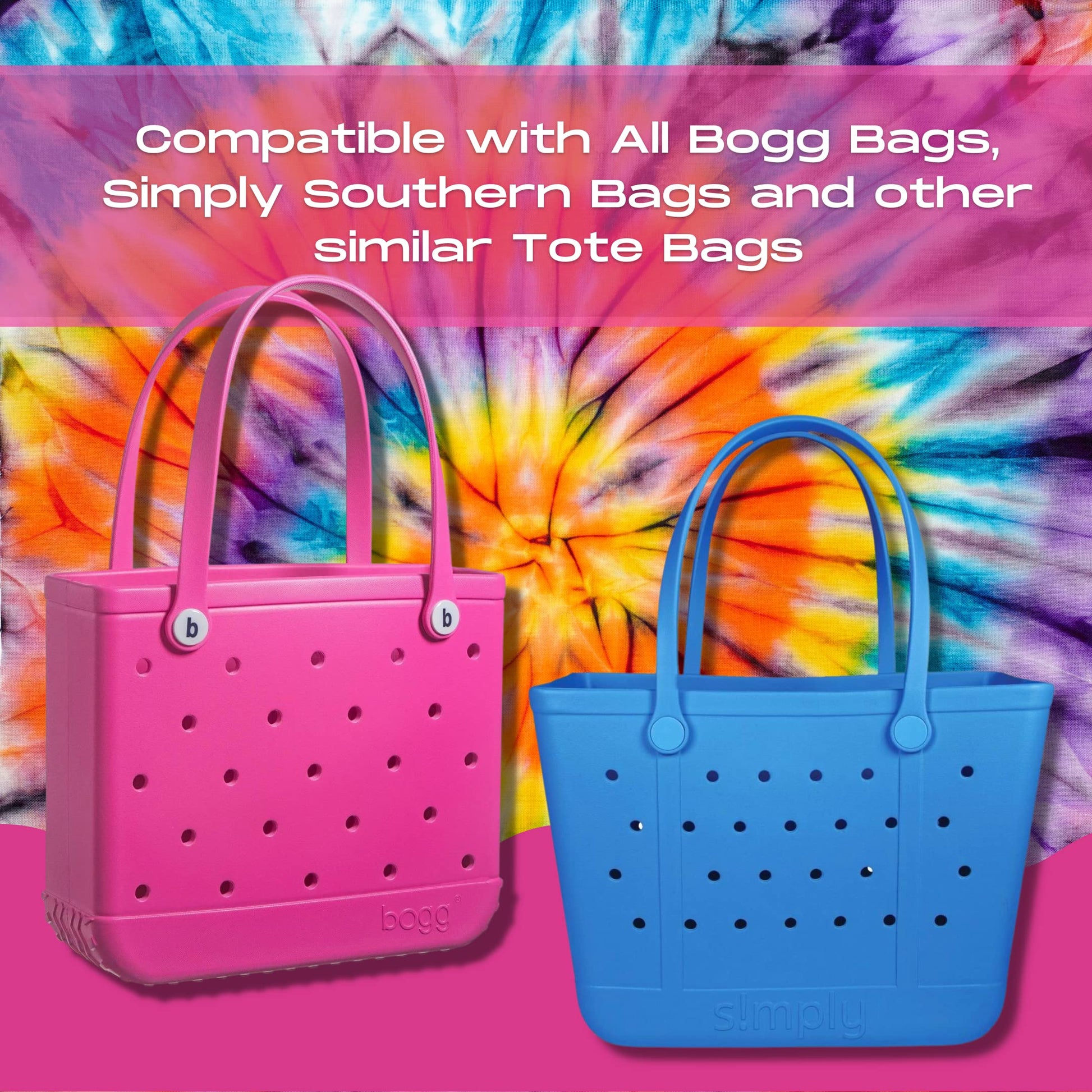 BOGLETS - Beach Charms for Rubber Beach Bags and Similar Tote Bags