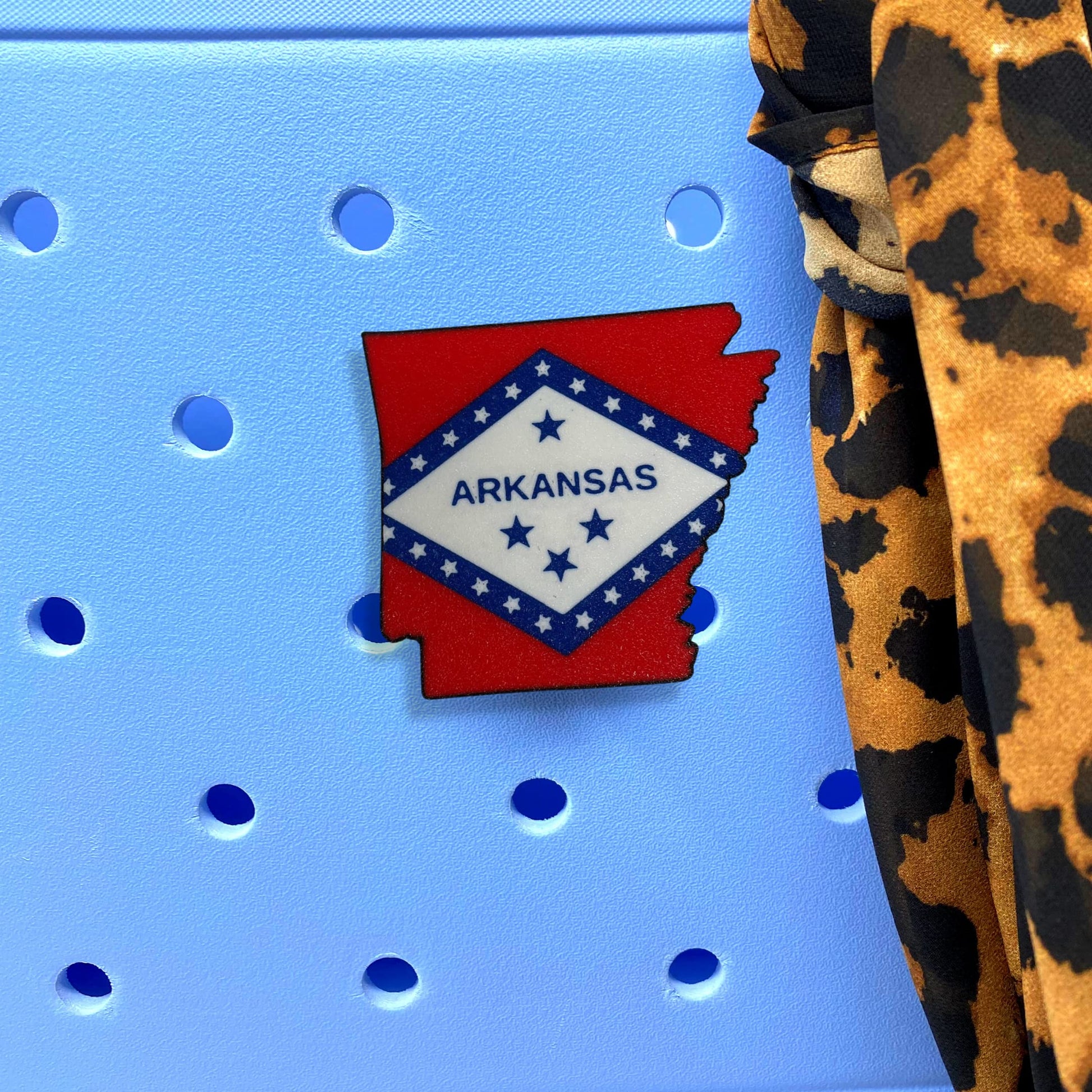 Boglets - USA Flag Charms - Decorative Charms for Displaying Patriotism - Compatible with Bogg Bags, Simply Southern and other Tote Bags