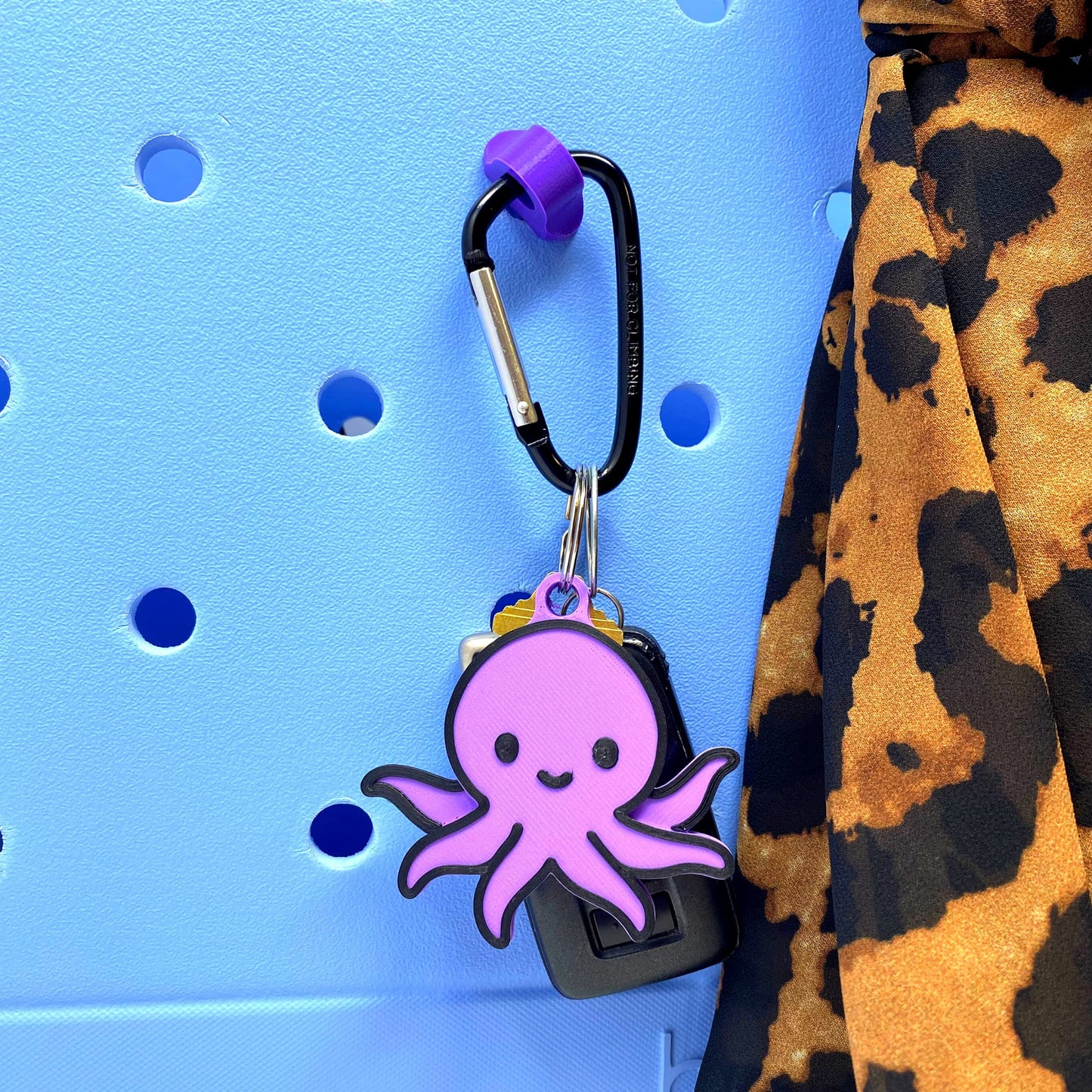Kawaii Cute Octopus Keychain - Perfect for Hanging your keys. - Decorate your Backpacks, Lunchboxes, Luggage, & Tote Bags Octopus