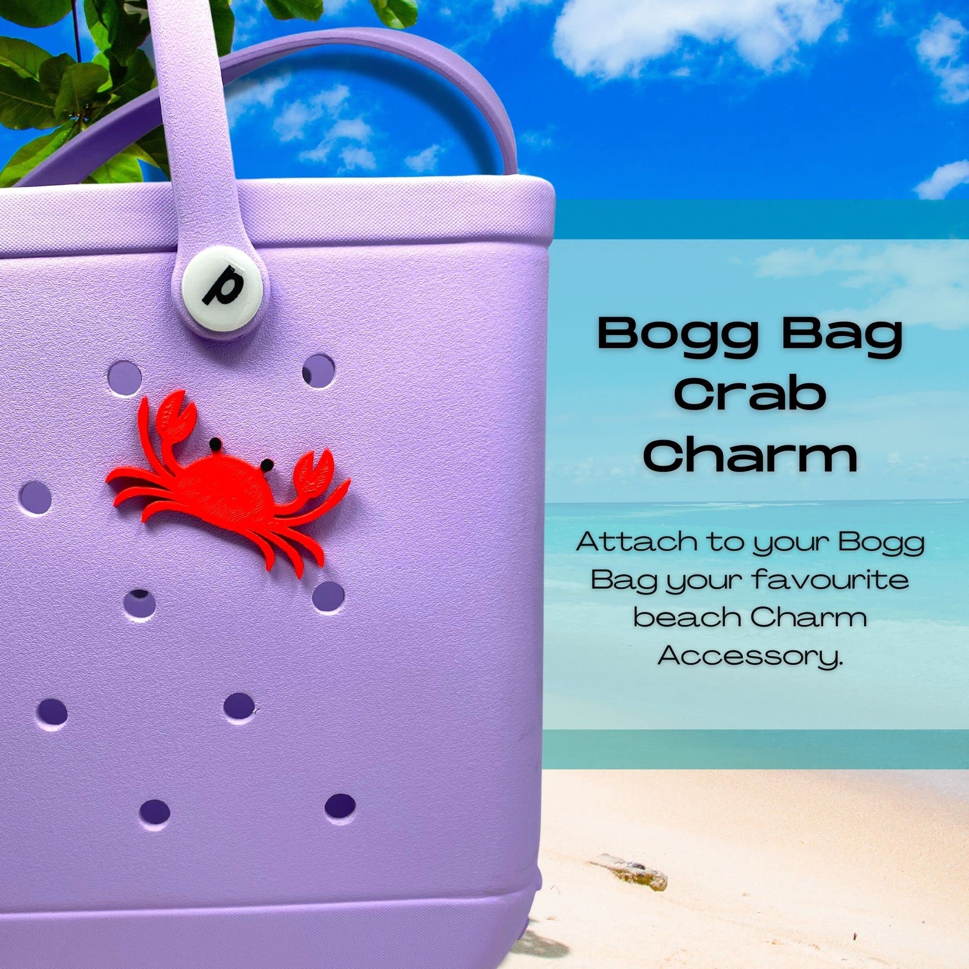BOGLETS - Beach Charms for Rubber Beach Bags and Similar Tote Bags
