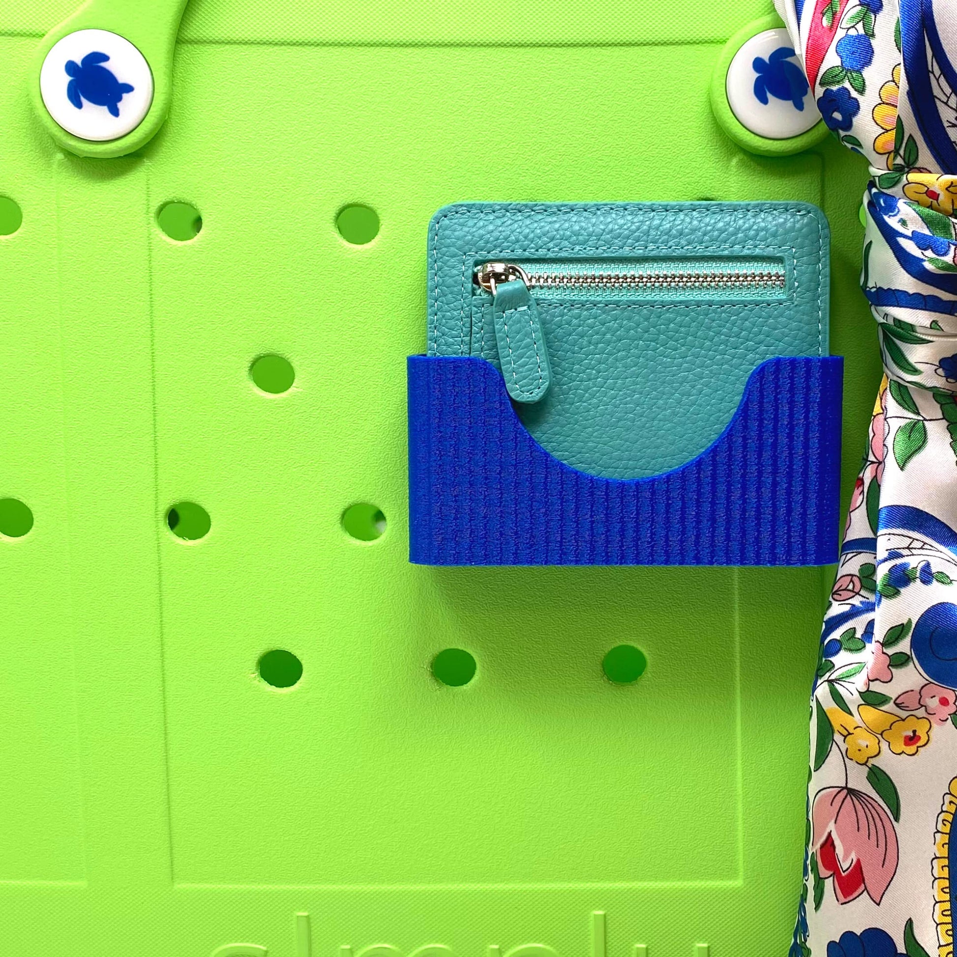 Boglets PREMIUM - Wallet Holder Accessories - Premium Collection - Compatible with Bogg Bag, Simply Southern & other Tote Bags - Decorative Accessories & Organizers - Made in USA - Blue