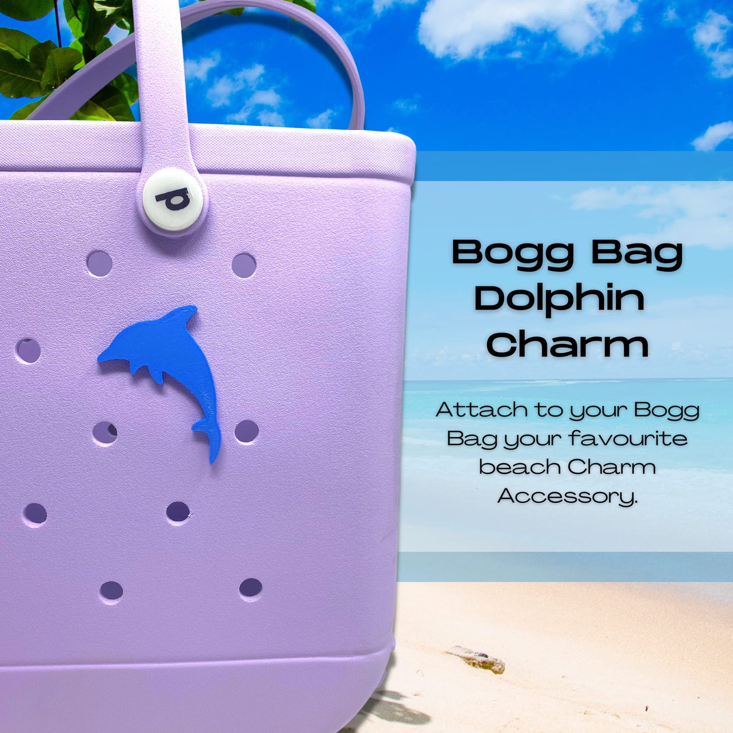 BOGLETS - Beach Charms for Rubber Beach Bags and Similar Tote Bags