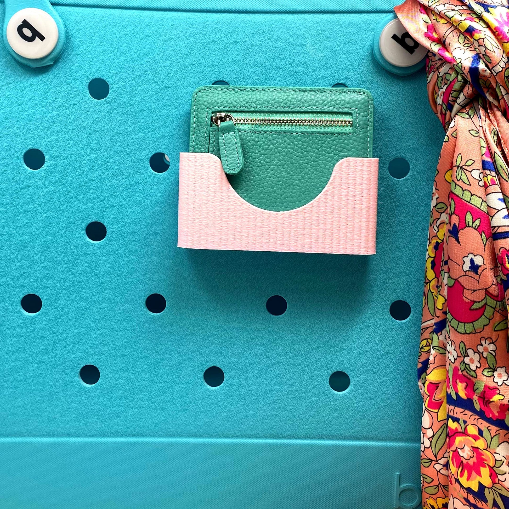 Boglets PREMIUM - Wallet Holder Accessories - Premium Collection - Compatible with Bogg Bag, Simply Southern & other Tote Bags - Decorative Accessories & Organizers - Made in USA - Pink