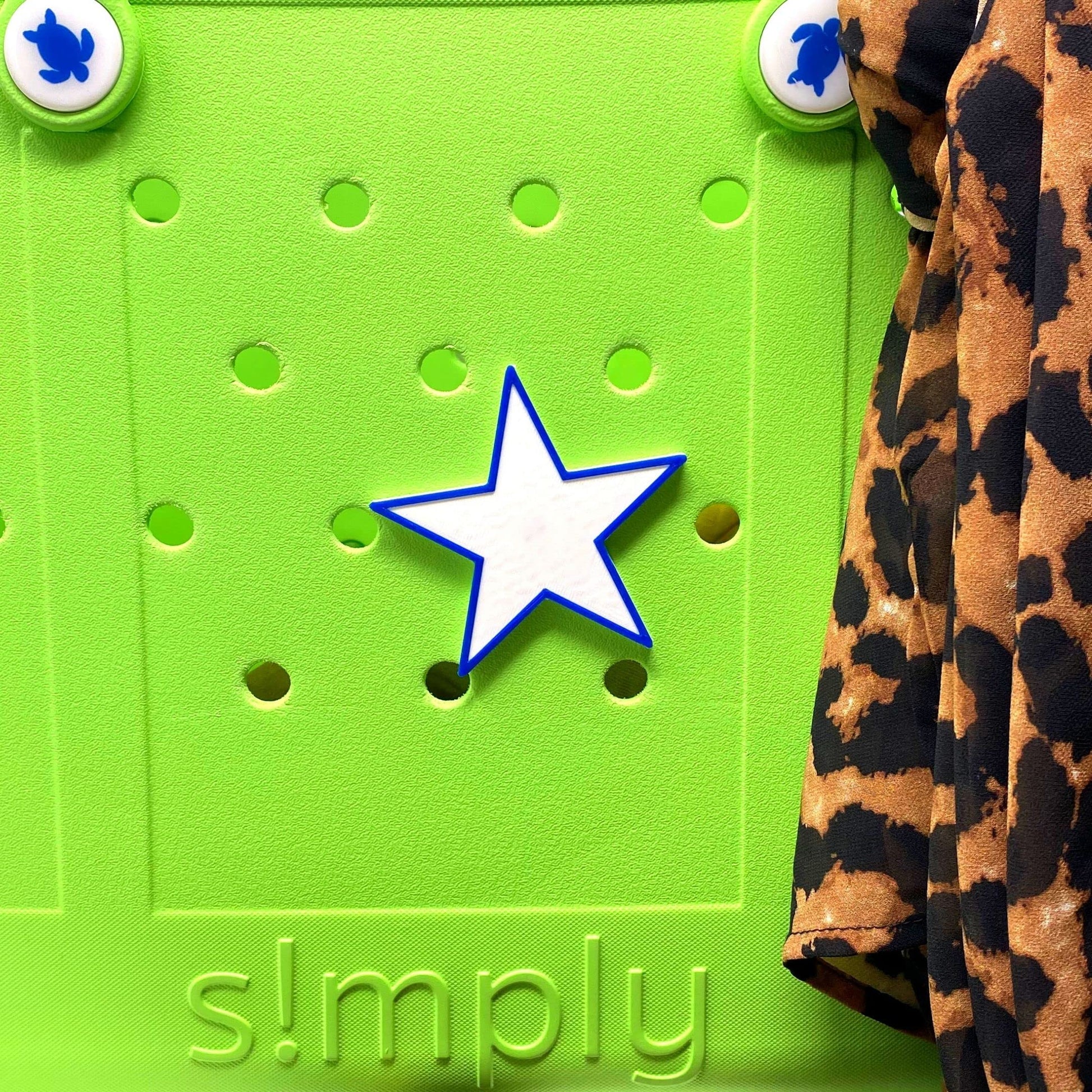 BOGLETS - Star Charm for Rubber Beach Bags and Similar Tote Bags