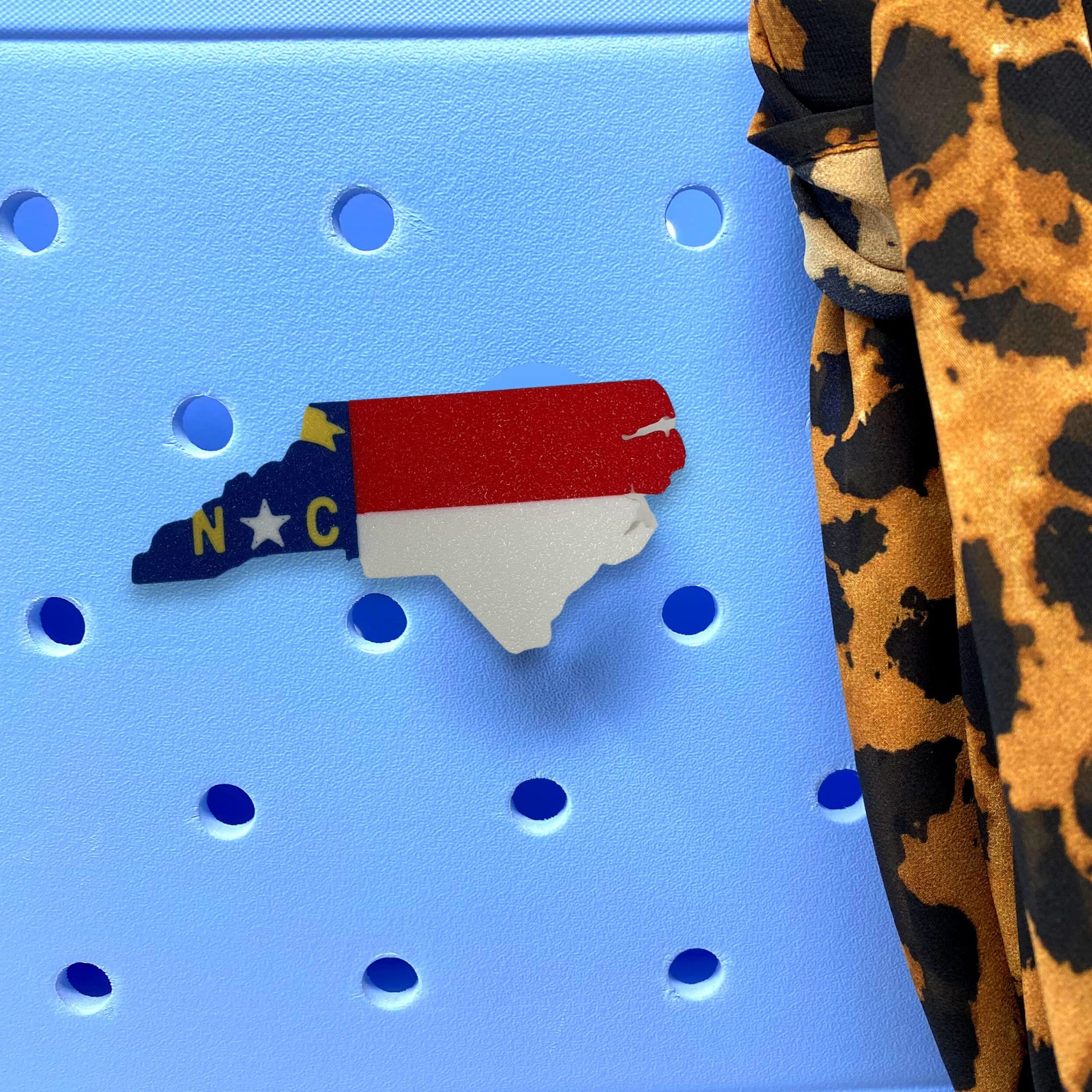 Boglets - USA Flag Charms - Decorative Charms for Displaying Patriotism - Compatible with Bogg Bags, Simply Southern and other Tote Bags