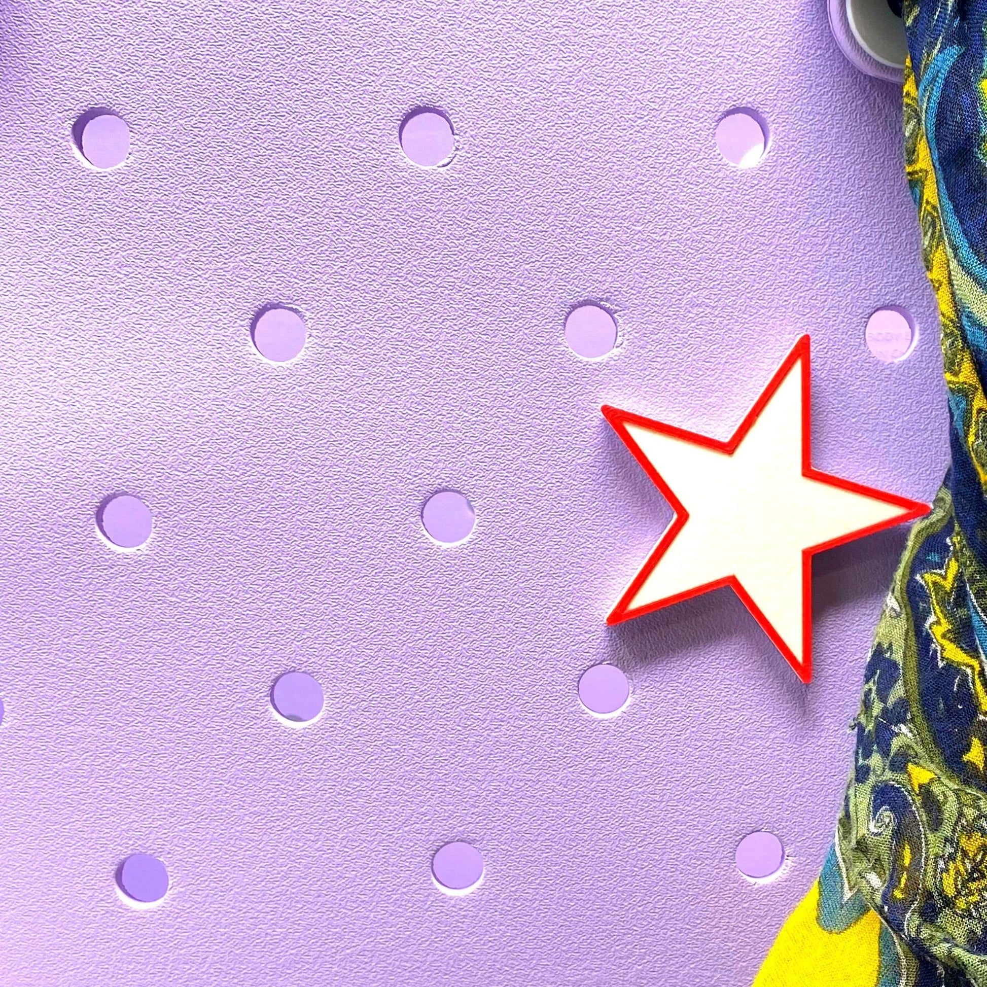BOGLETS - Star Charm for Rubber Beach Bags and Similar Tote Bags