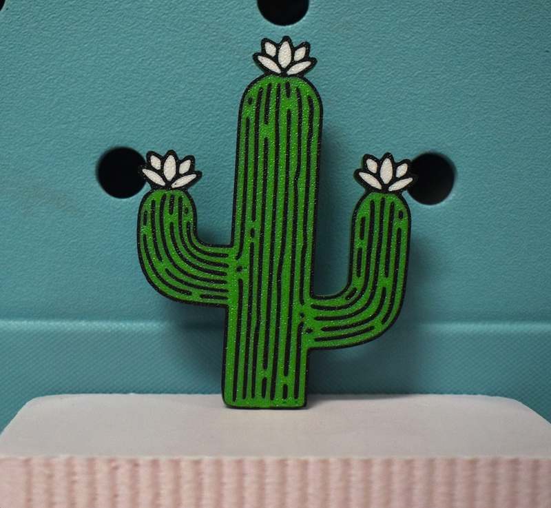 Boglets - Cactus Charm - Compatible with Bogg Bag, Simply Southern & other Tote Bags - Decorative Accessories & Charms - Made in USA