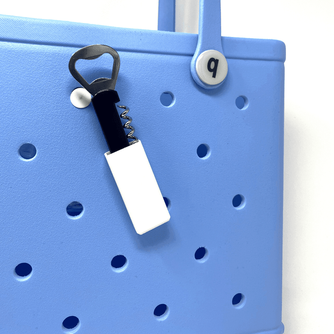 Bogg Bag Wine & Bottle Opener Charm Accessory - Comes with a Standard Wine/Bottle Opener - Multiple Color Options!