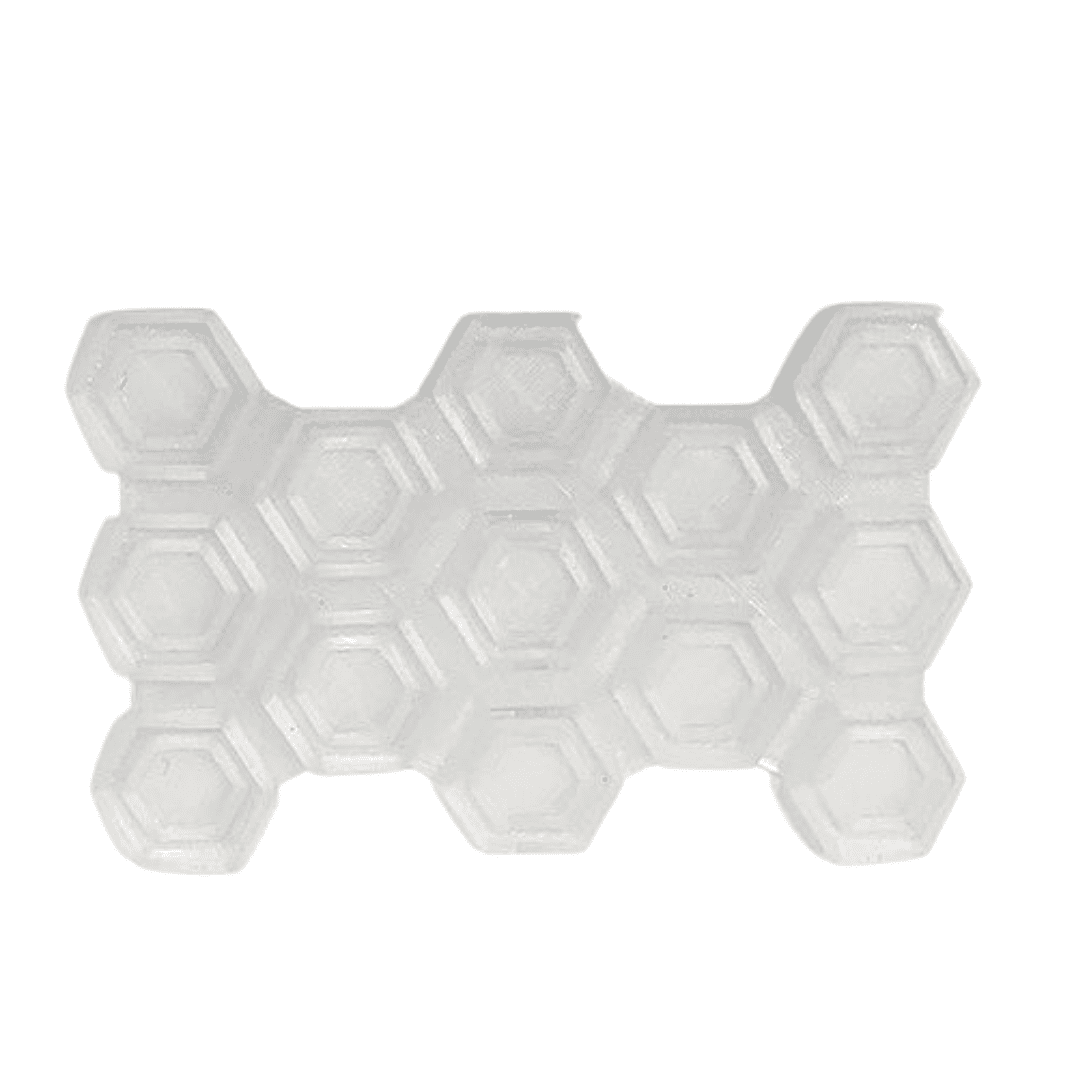 Clear Snowboard Stomp Pad - Hexagon Pattern - Specialized Stomp Pad Designed for Better Grip & Adhesion to Snowboards