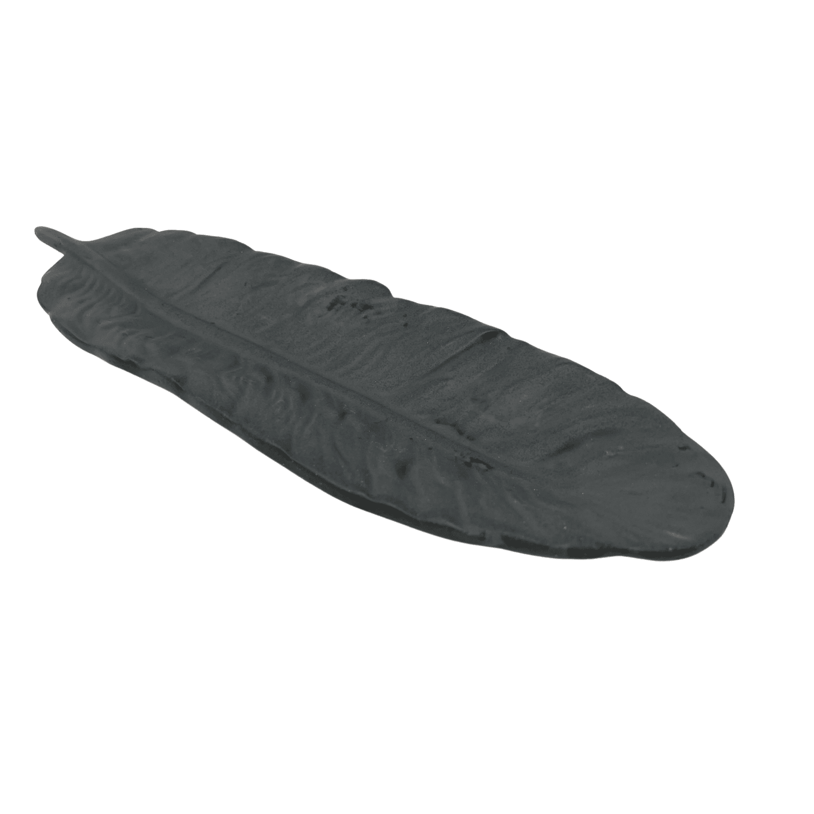 Jesmonite Feather Tray Organizer Decor - 9" x 3" - Stylishly Organize Dressers, Coffee Tables, End Tables, Bathrooms & More