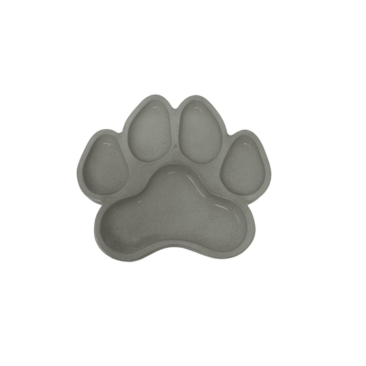 Dog Paw Concrete Tray Organizer Decor - 6" x 7" - Stylishly Organize Dressers, Coffee Tables, End Tables, Bathrooms & More