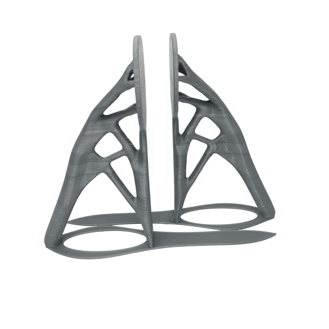 Generative Design Bookends - 6" Tall x 4" Wide Ultra Futuristic Bookends